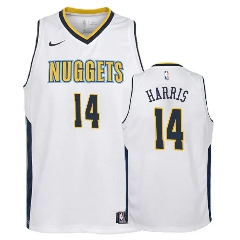 Denver Nuggets Gary Harris 14 Associatio White NBA Jersey Youth