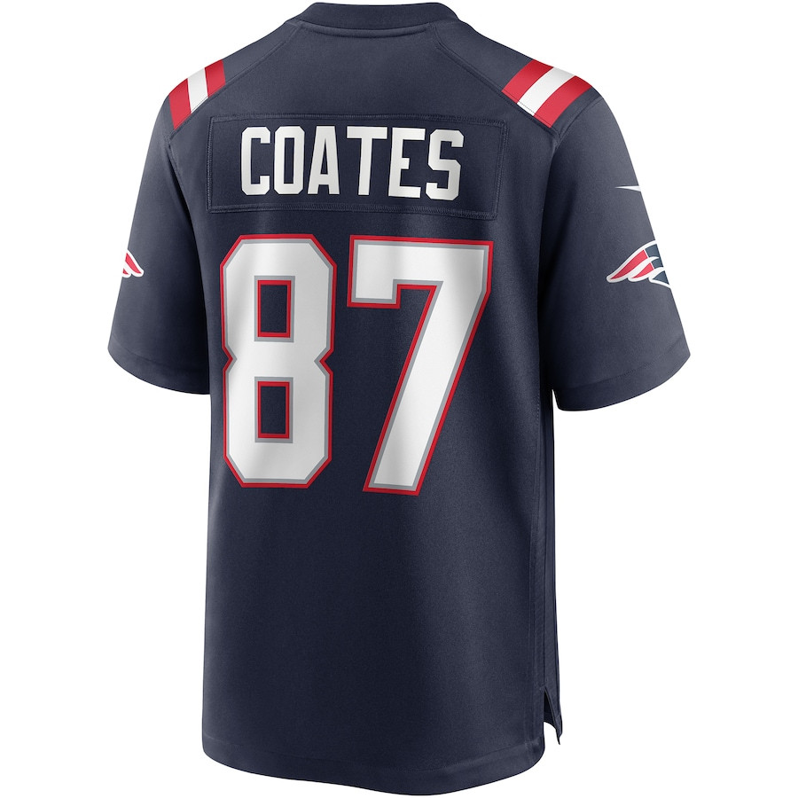 Ben Coates 87 New England Patriots Game Retired Navy NFL Jersey Men's