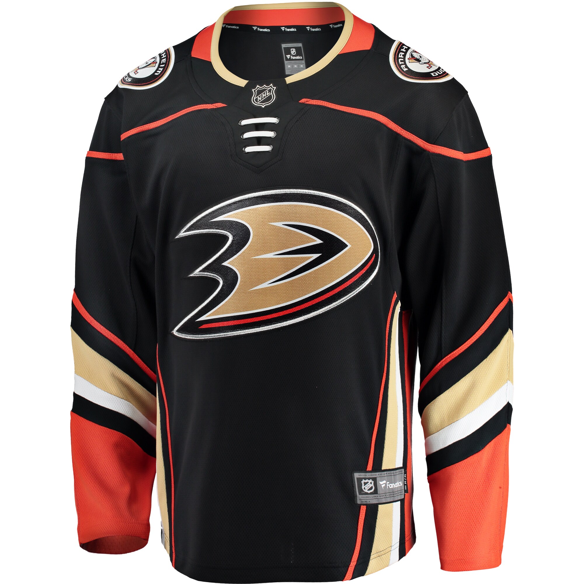 Anaheim Ducks Black Breakaway Home NHL Jersey Men's