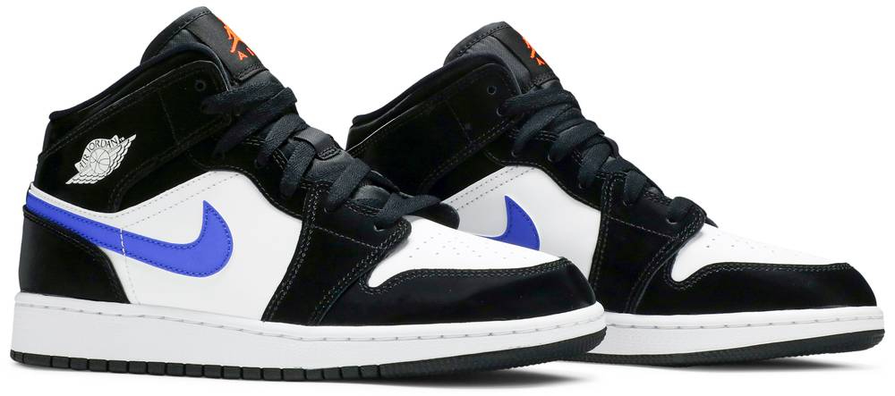 Air Jordan 1 Mid GS Black Racer Blue 554725-084