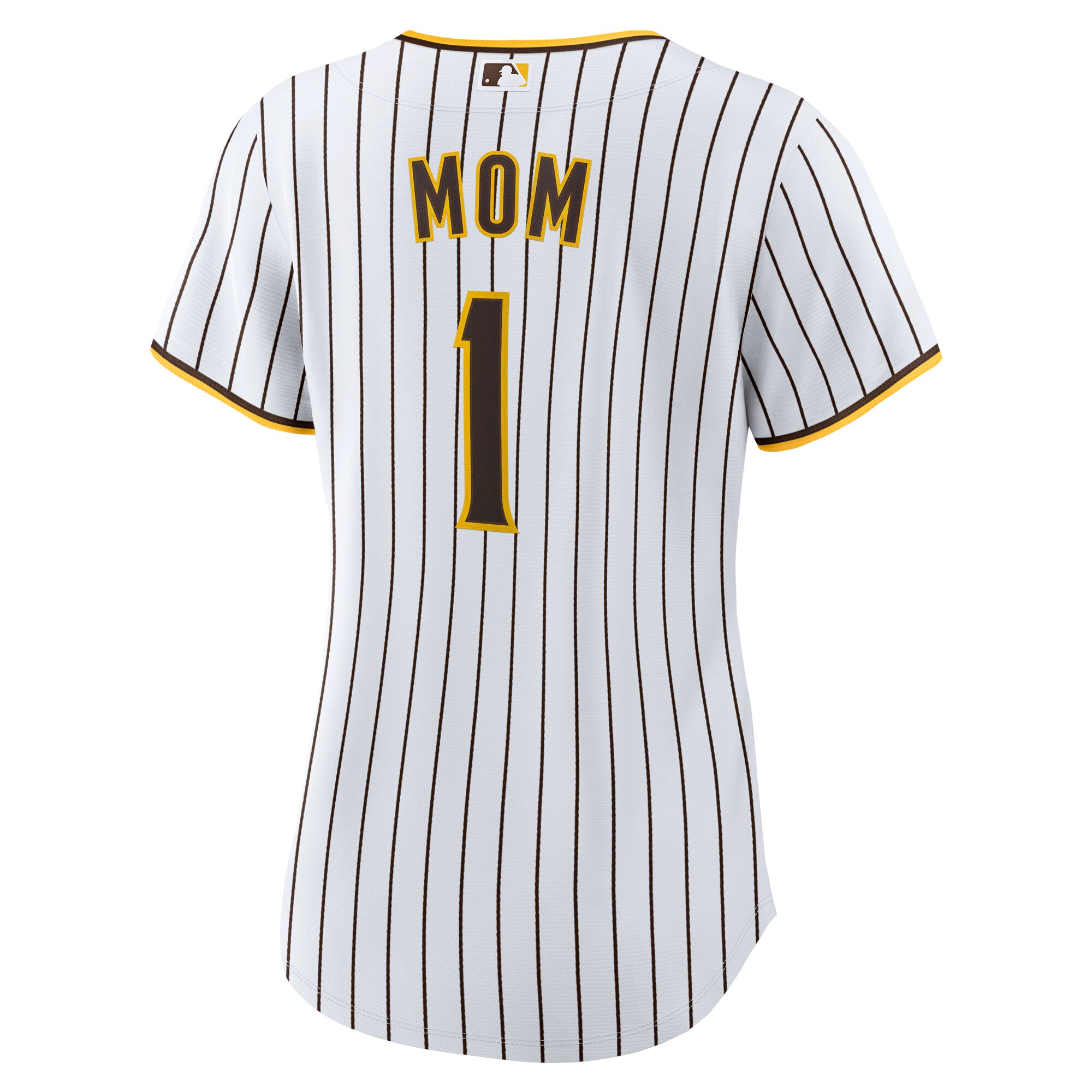 San Diego Padres White #1 Mom Home MLB Jersey Women's