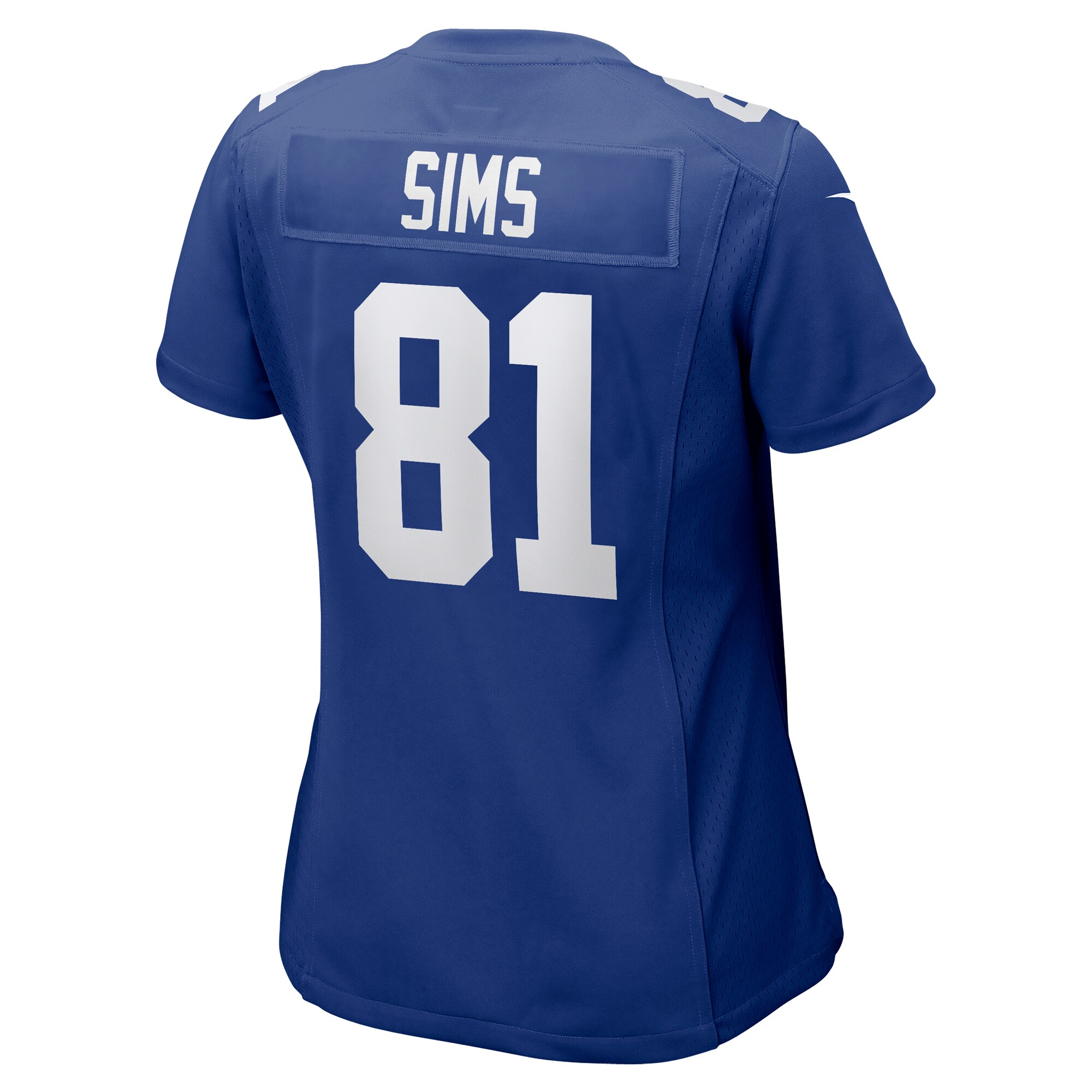 New York Giants Cam Sims Royal Team Game NFL Jersey Women's