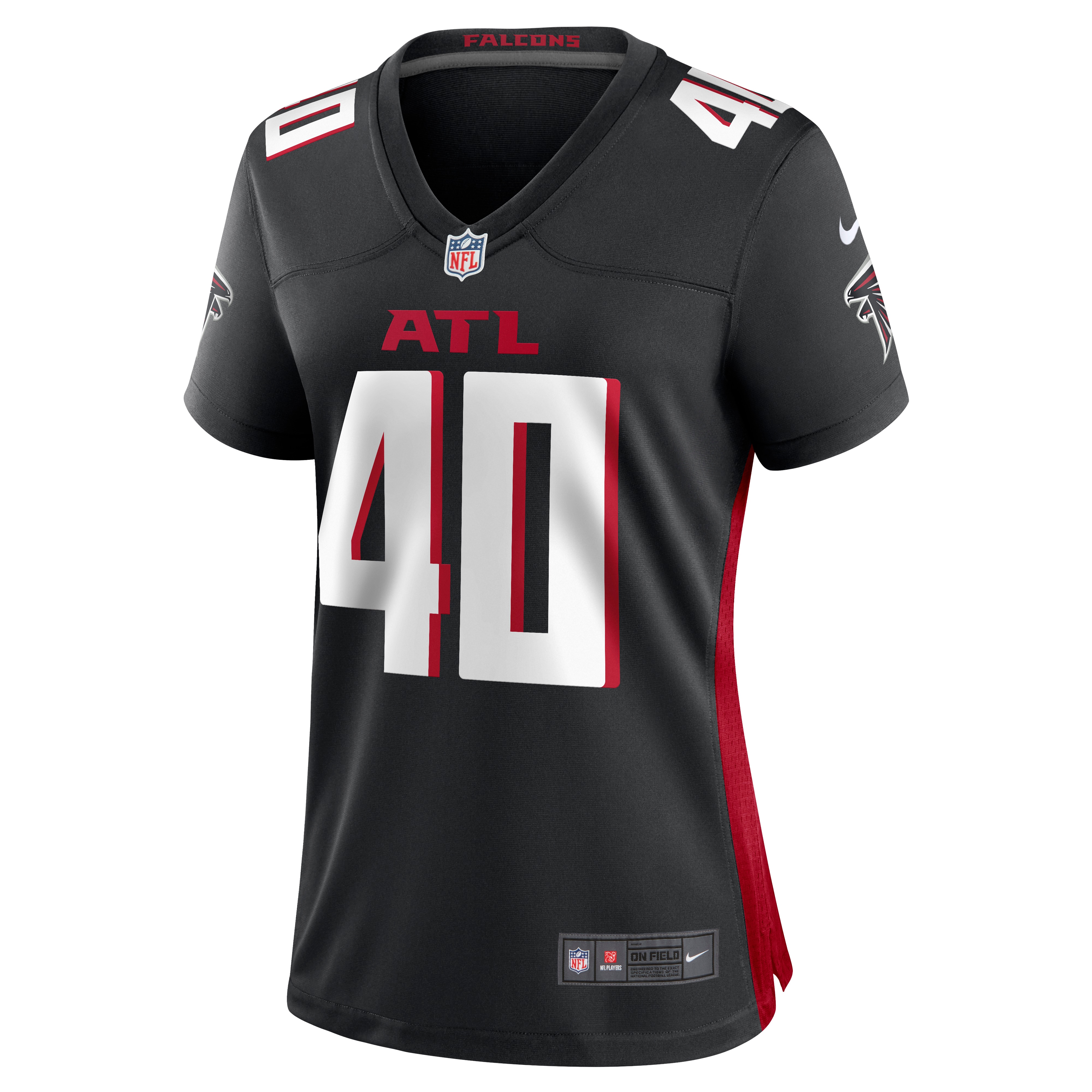 Atlanta Falcons Keith Smith Black Game NFL Jersey Women's
