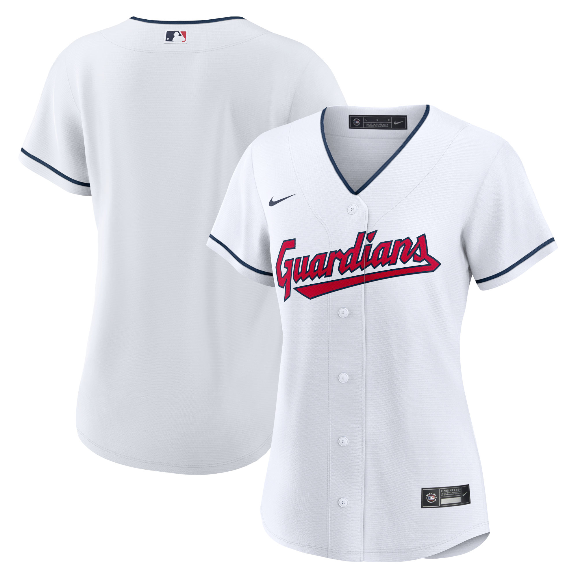 Cleveland Guardians White Home Team MLB Jersey Women's