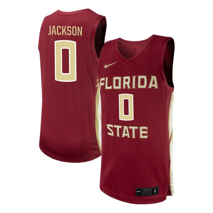 Chandler Jackson 0 Florida State Seminoles NIL Garnet NCAA Jersey Men's