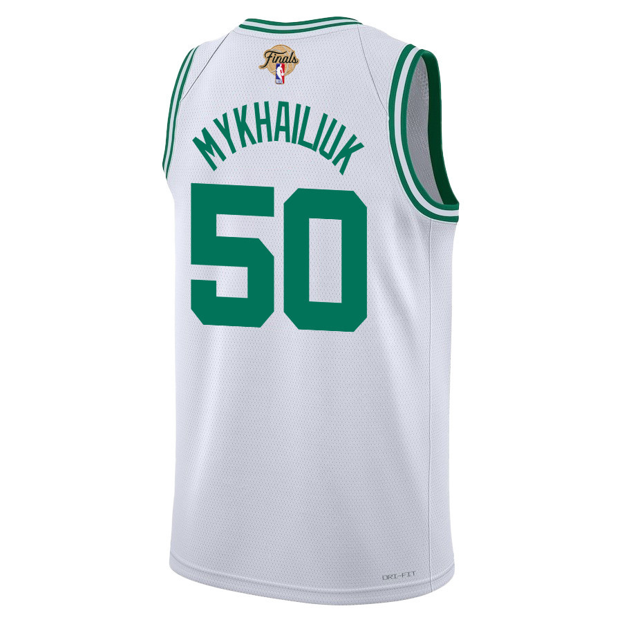 Svi Mykhailiuk 50 Boston Celtics 2024 FINALS PATCH Swingman Association Editio White NBA Jersey Men's