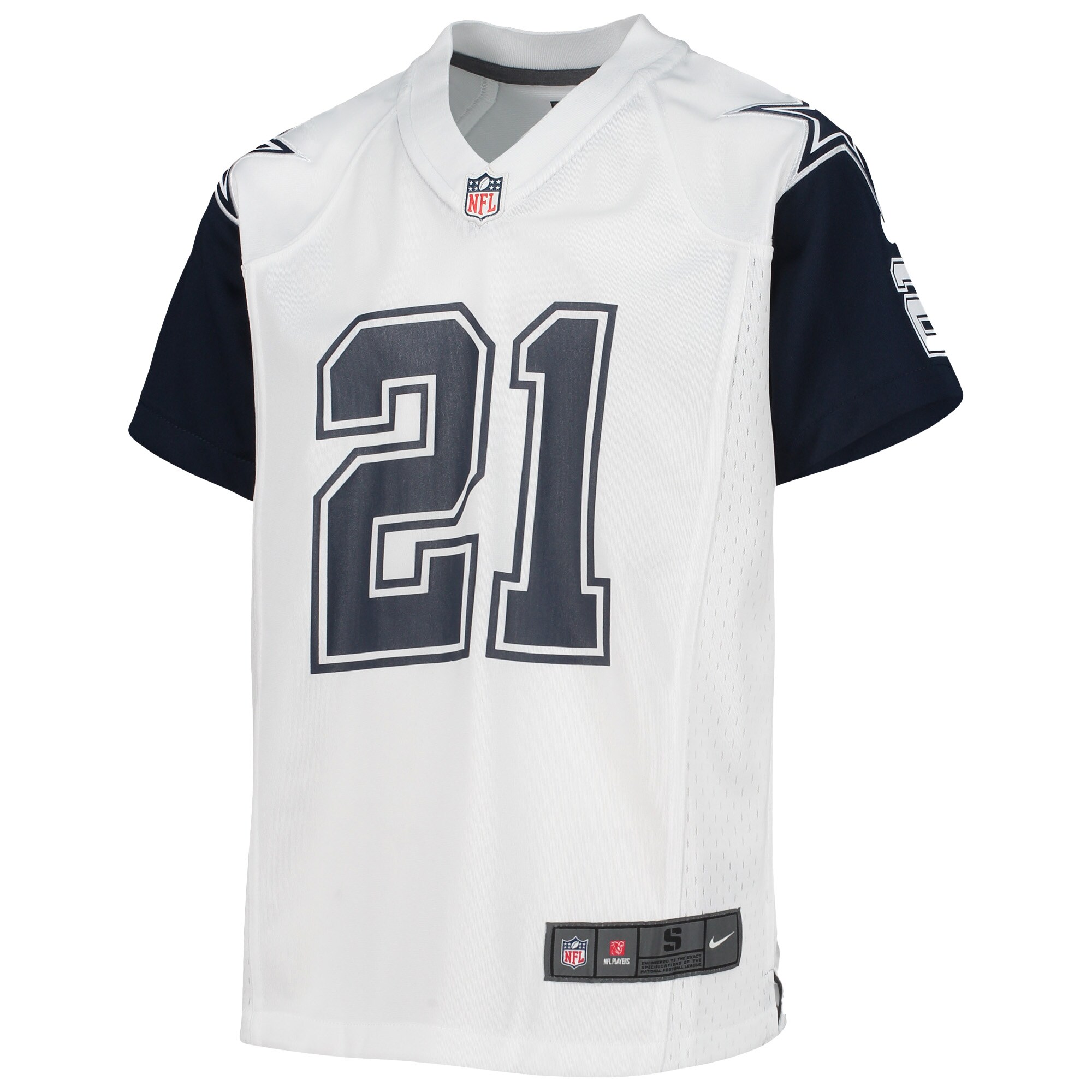 Dallas Cowboys Ezekiel Elliott White Alternate Game NFL Jersey Youth