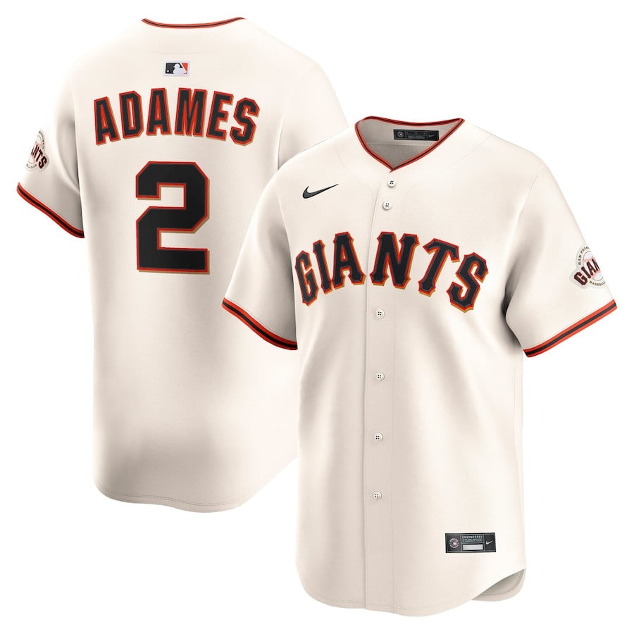 Willy Adames 2 San Francisco Giants Alternate Limited Player Cream MLB Jersey Men's