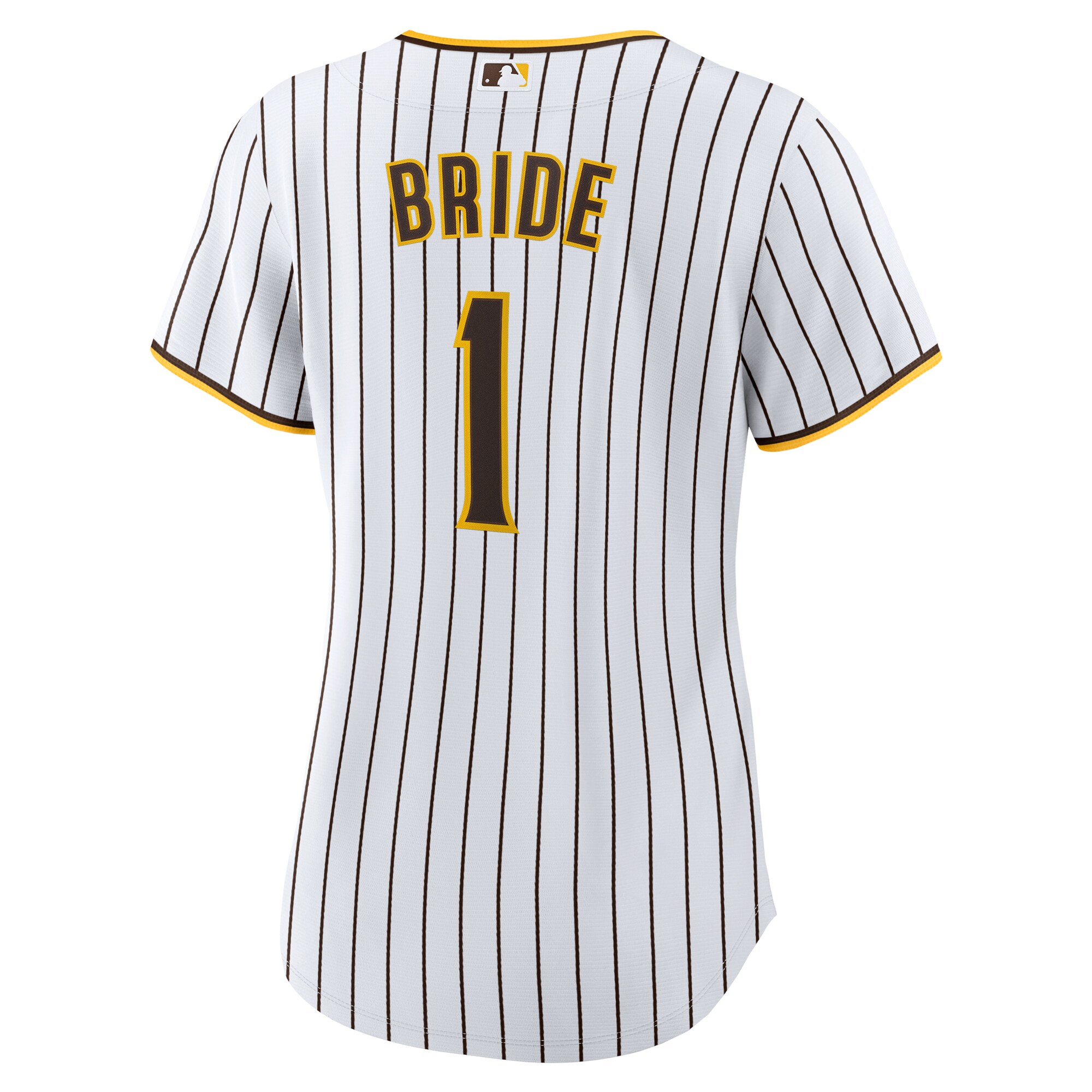 San Diego Padres White #1 Bride Home MLB Jersey Women's