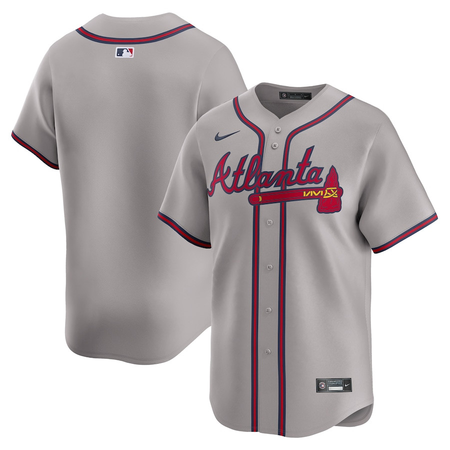 Atlanta Braves Away Limited Gray MLB Jersey Men's