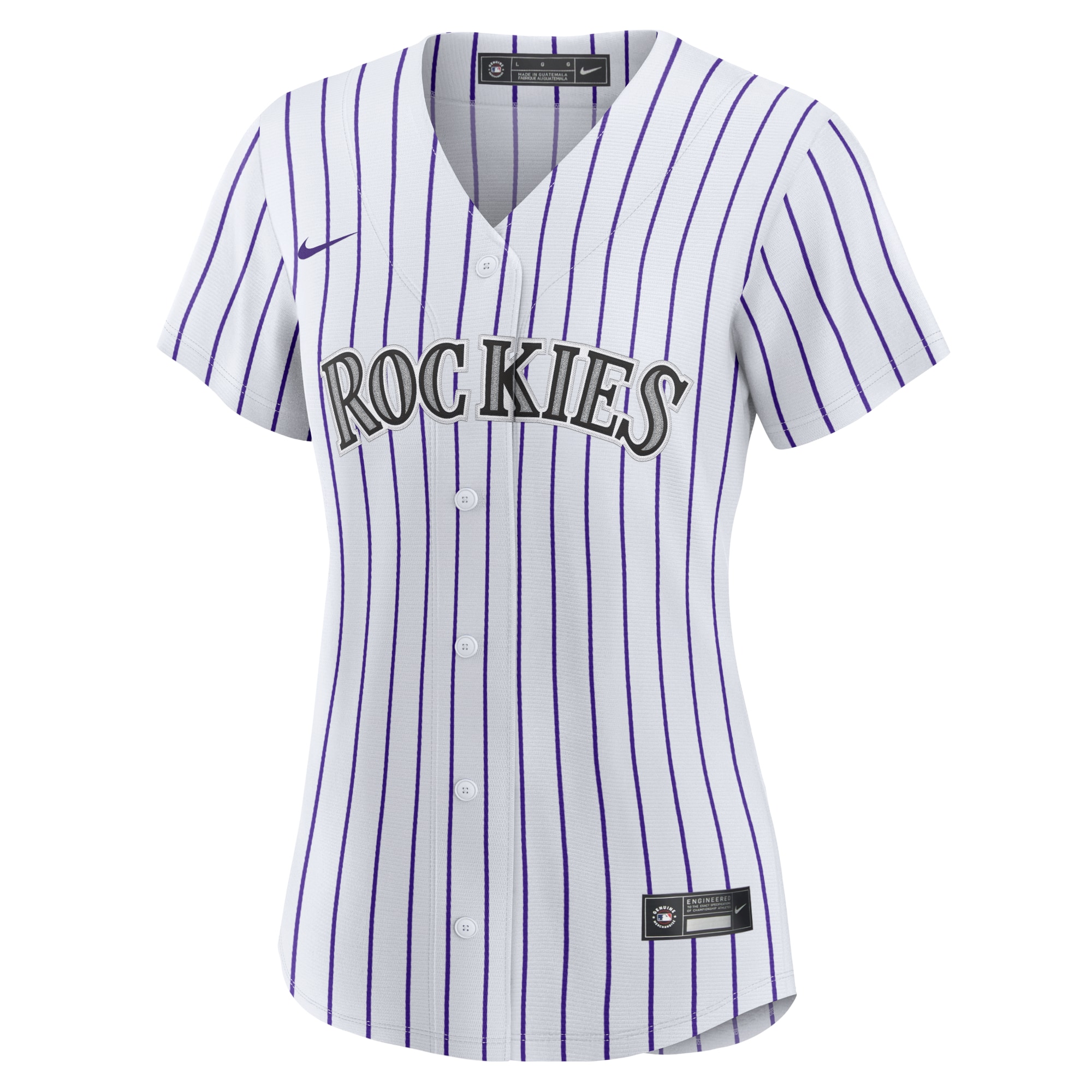 Colorado Rockies Kris Bryant White/Purple Player MLB Jersey Women's
