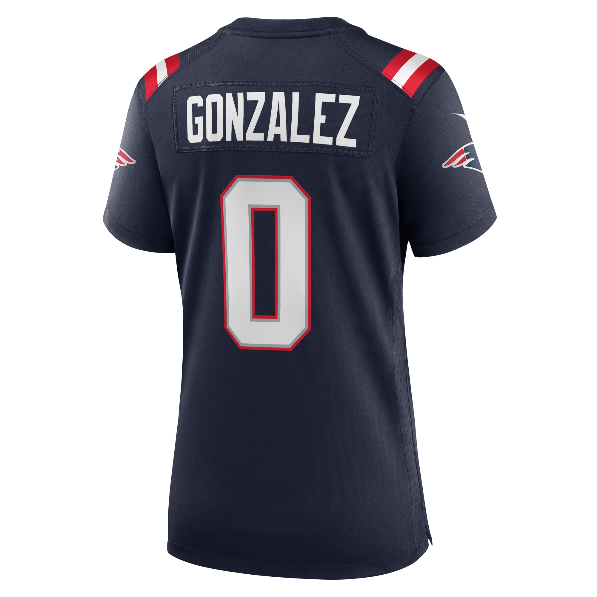 New England Patriots Christian Gonzalez Navy Team Game NFL Jersey Women's