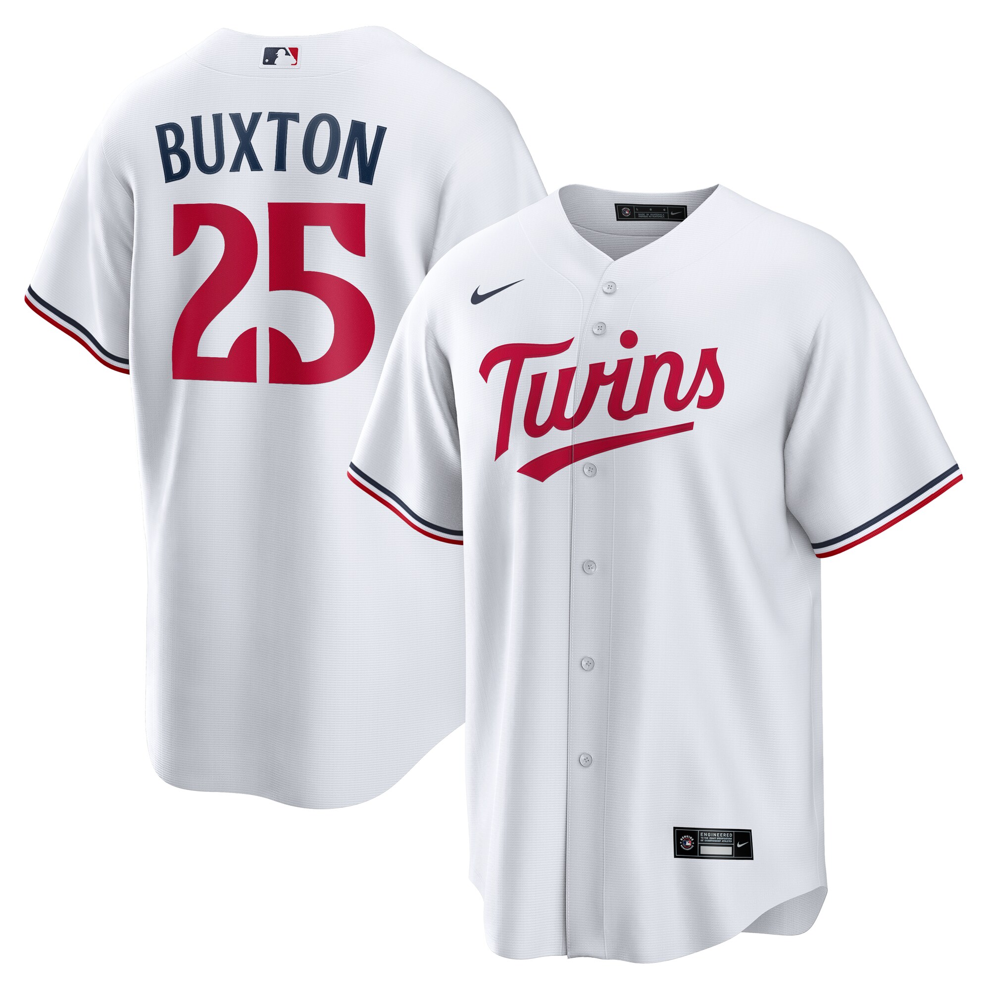 Minnesota Twins Byron Buxton White Home MLB Jersey Men's