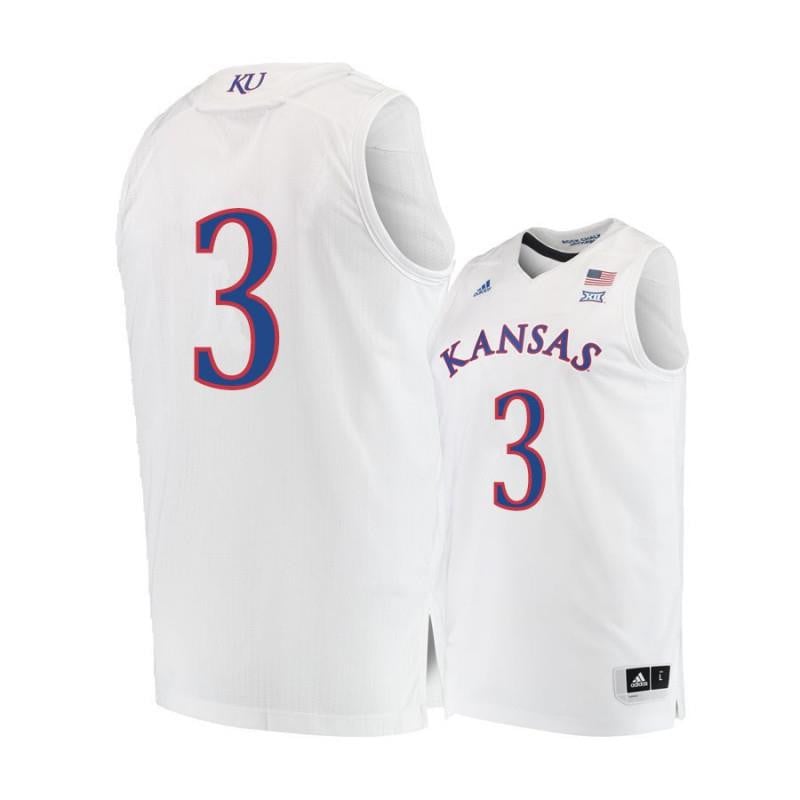 3 Dajuan Harri White Kansas Jayhawks NCAA Jersey Men's