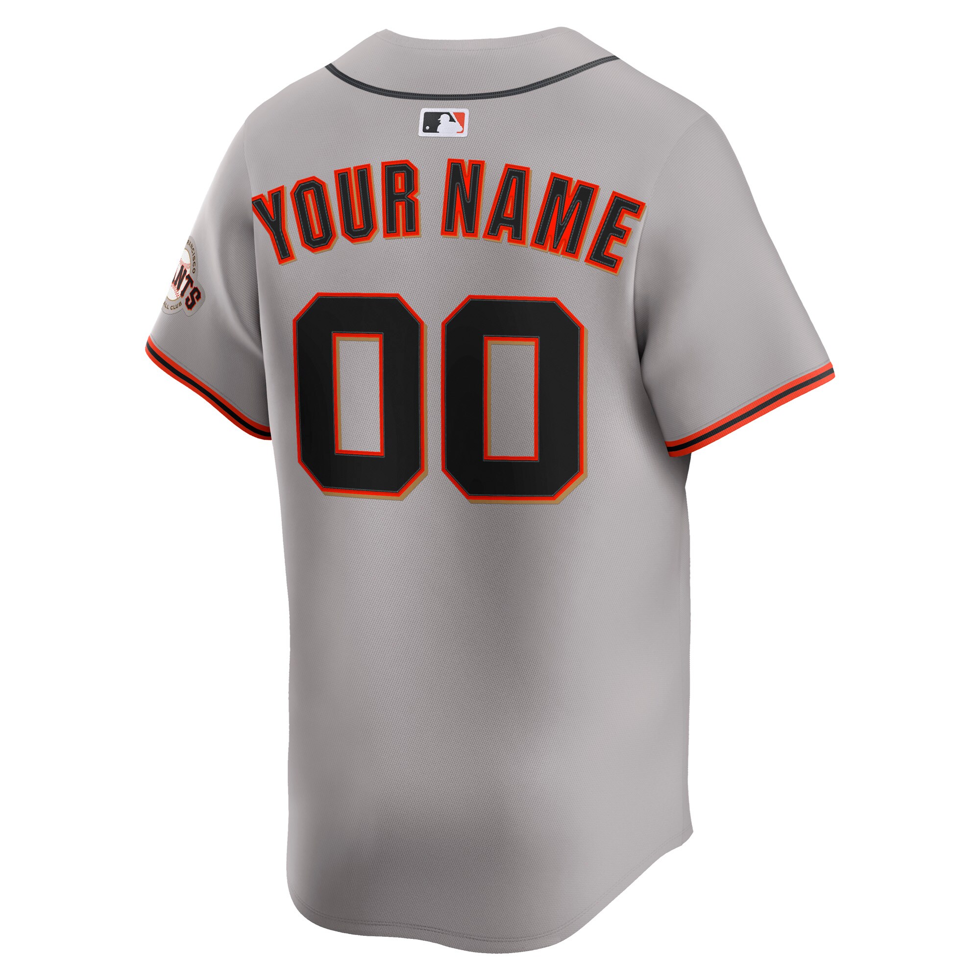 San Francisco Giants Gray Away Limited Custom MLB Jersey Men's