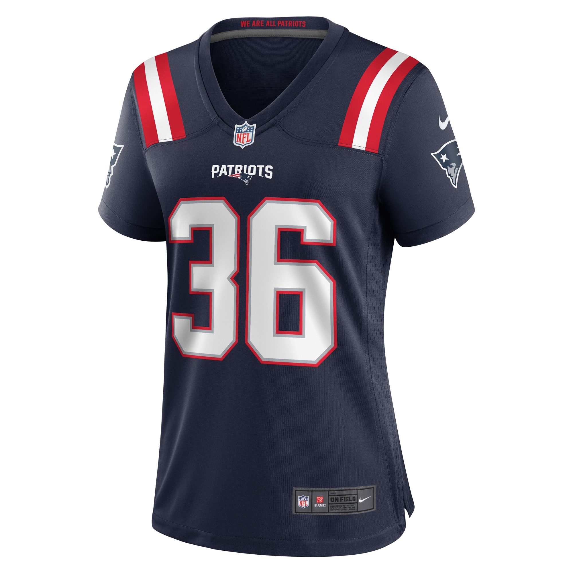 New England Patriots Kevin Harris Navy Game Player NFL Jersey Women's