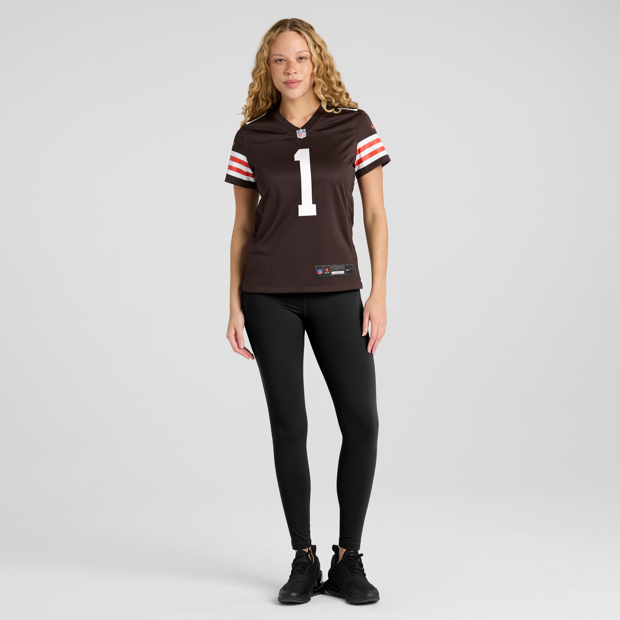 Cleveland Browns Juan Thornhill Brown Team Game NFL Jersey Women's
