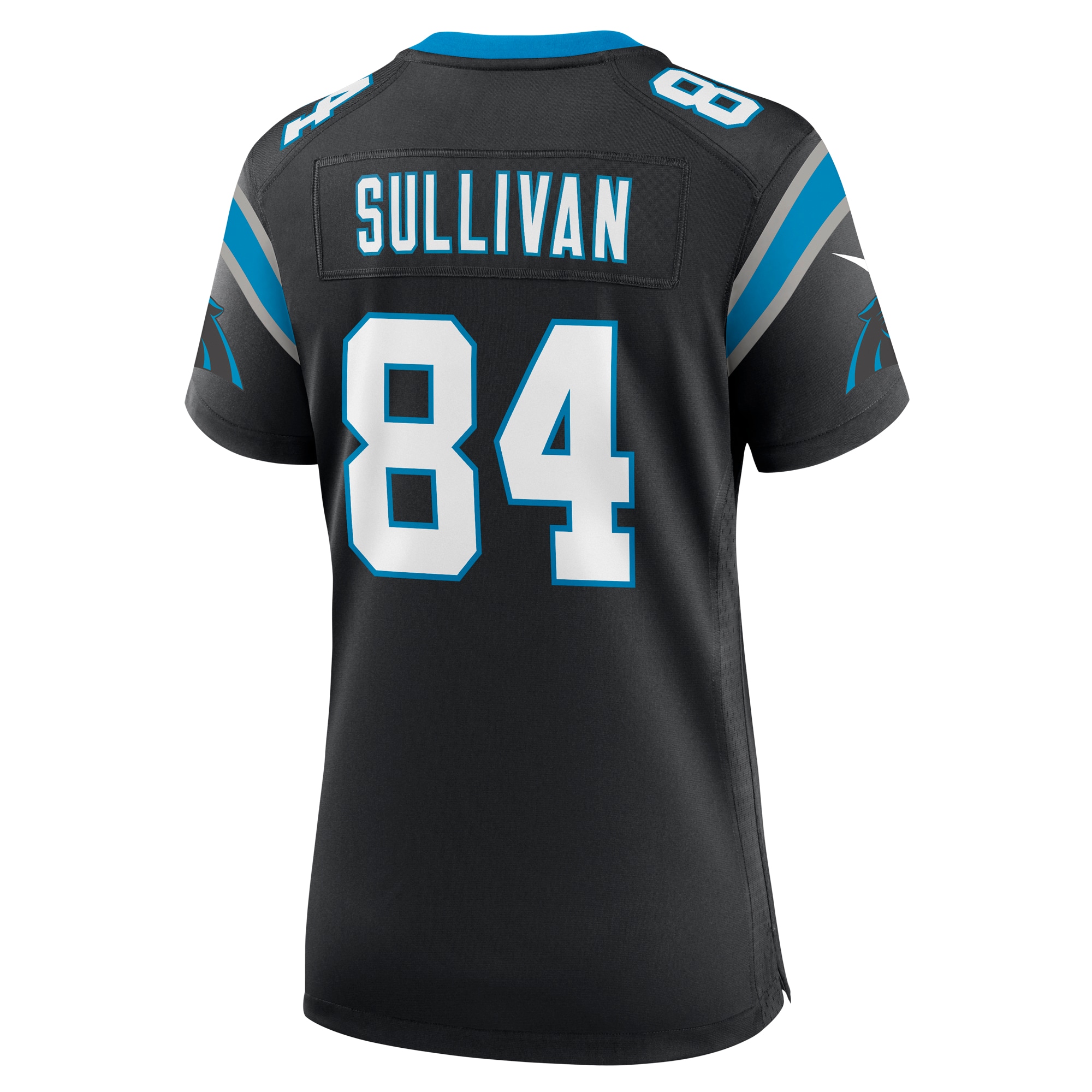 Carolina Panthers Stephen Sullivan Black Team Game NFL Jersey Women's