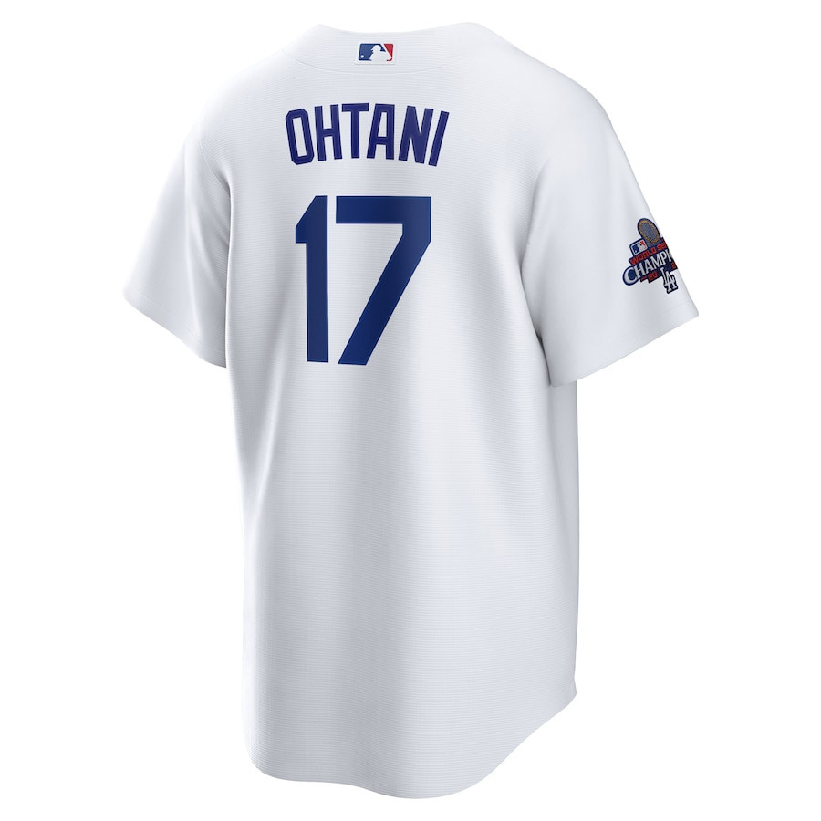 Shohei Ohtani 17 Los Angeles Dodgers 2024 World Series Champions Home Player White MLB Jersey Men's