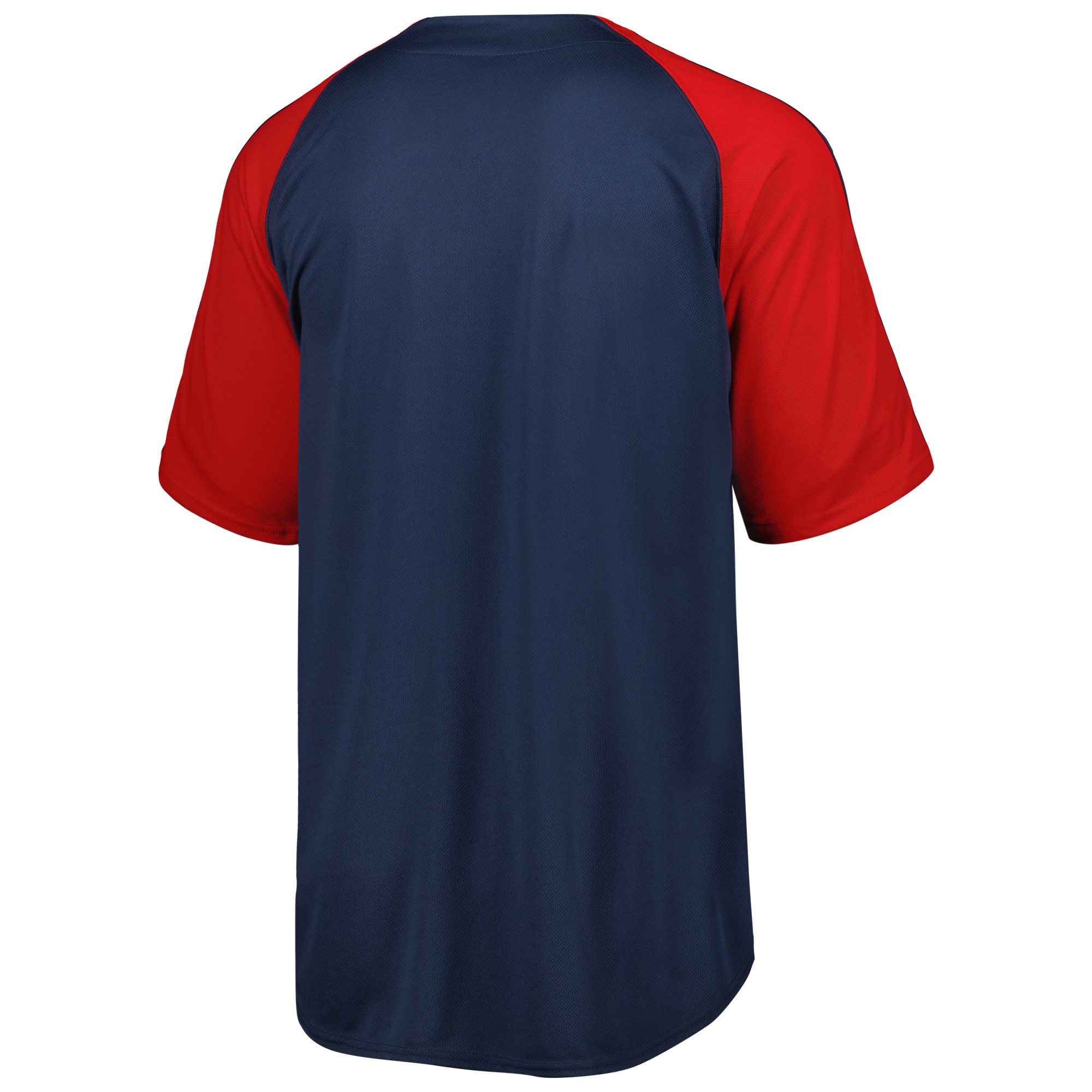 Atlanta Braves Stitches Navy Button-Down Raglan Fashion MLB Jersey Men's