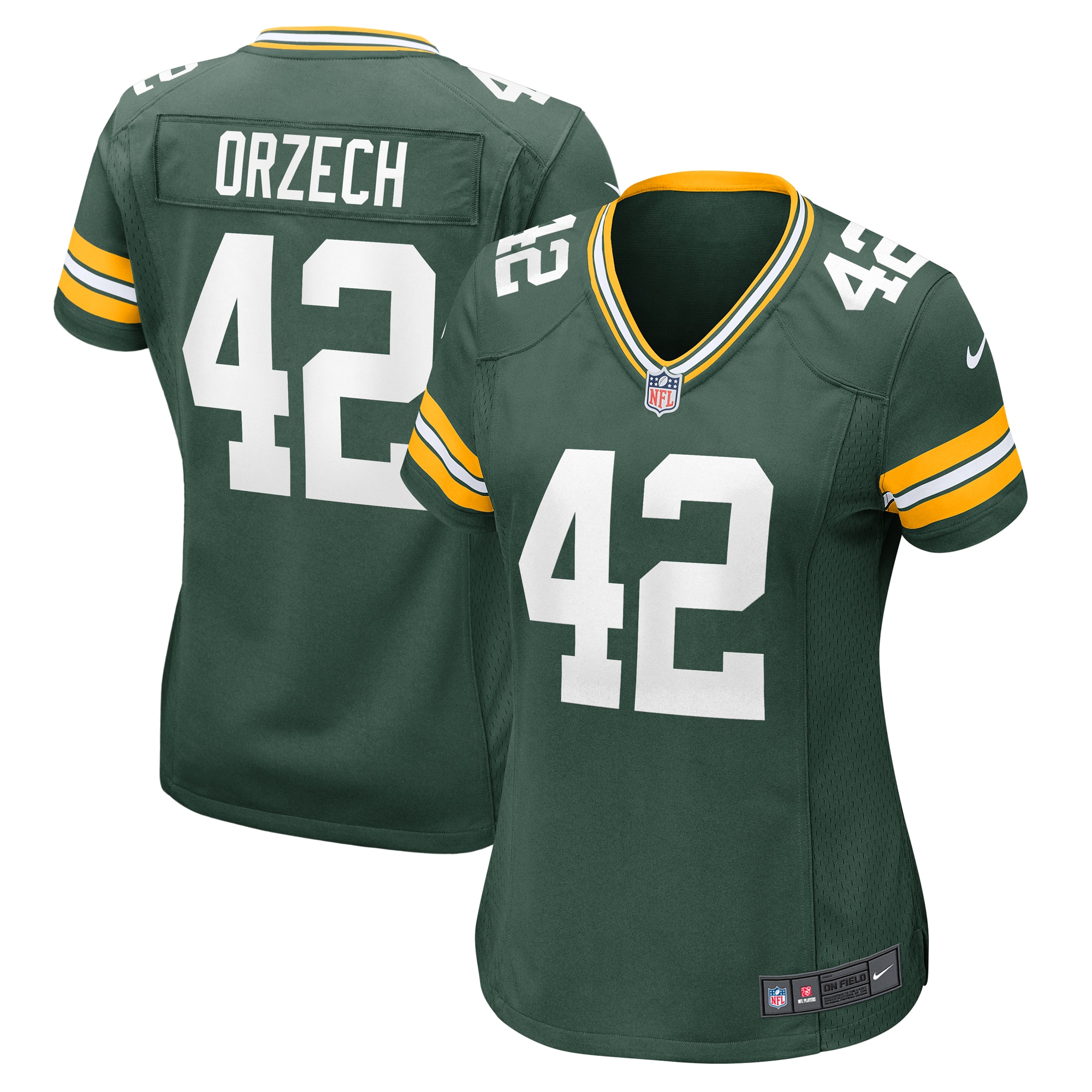 Green Bay Packers Matt Orzech Green Game NFL Jersey Women's
