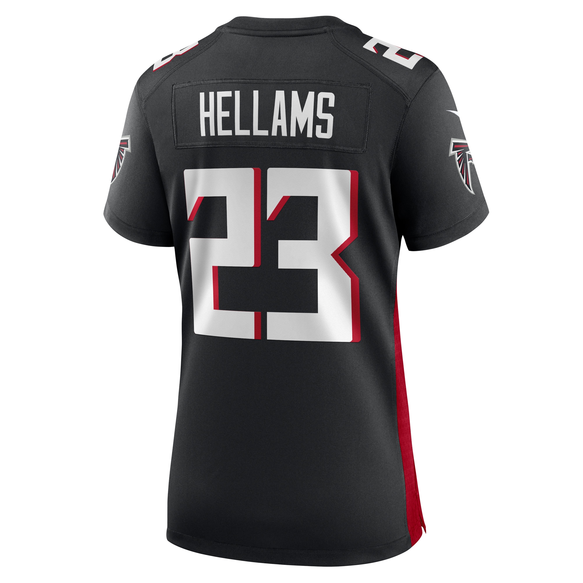 Atlanta Falcons DeMarcco Hellams Black Game NFL Jersey Women's