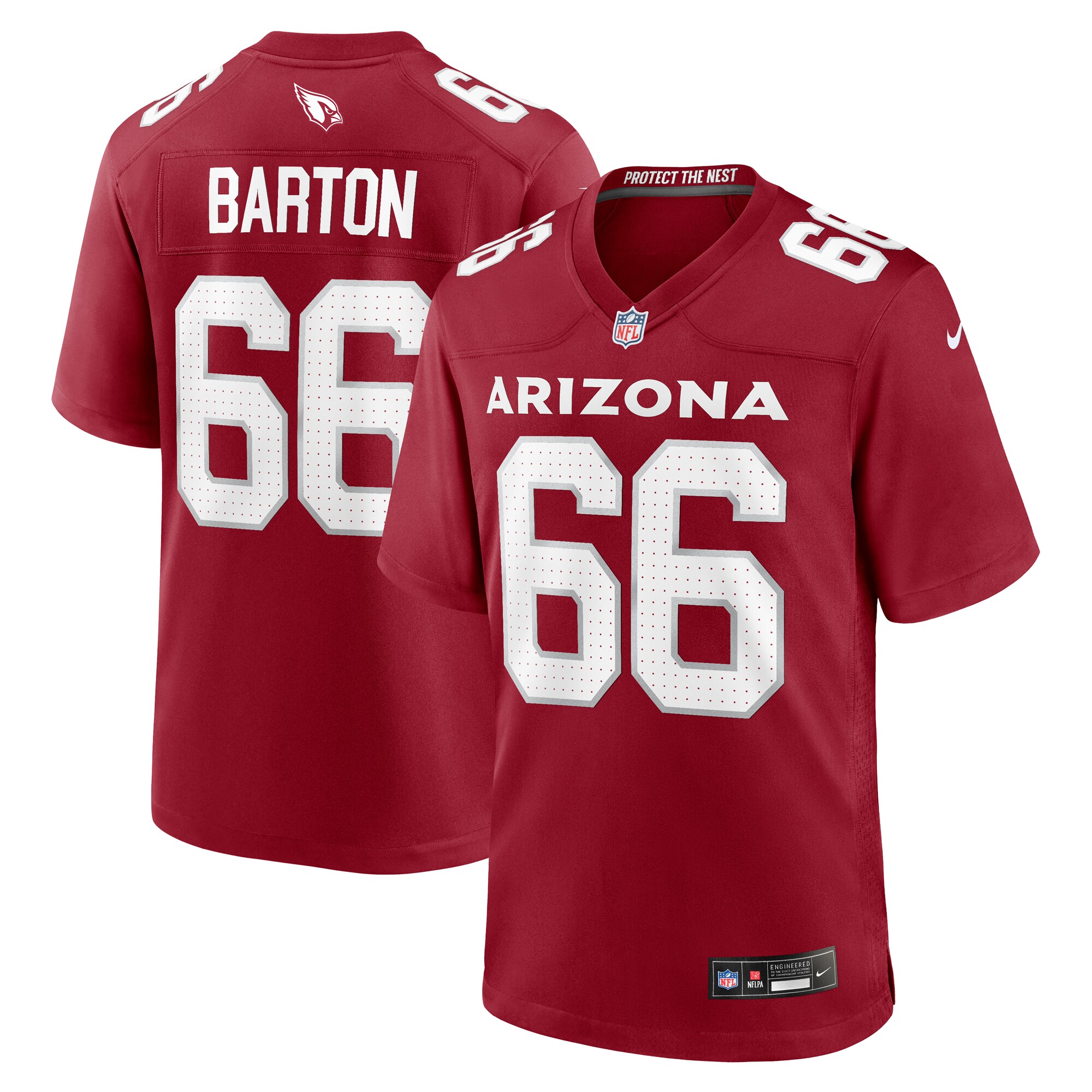 Arizona Cardinals Jackson Barton Cardinal Team Game NFL Jersey Men's