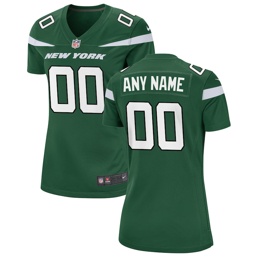 New York Jets Custom Game Gotham Green NFL Jersey Women's