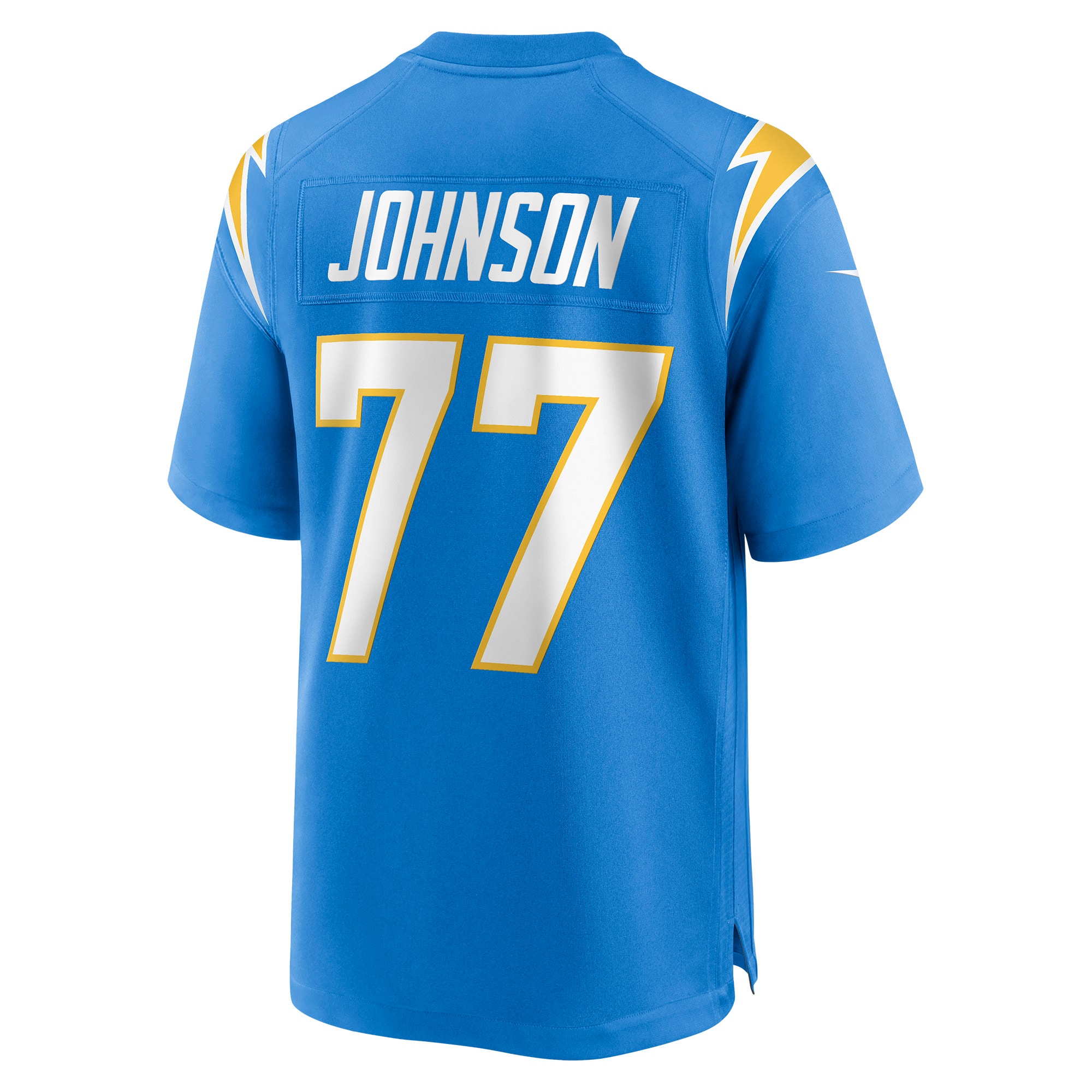 Los Angeles Chargers Zion Johnson Powder Blue Player Game NFL Jersey Men's