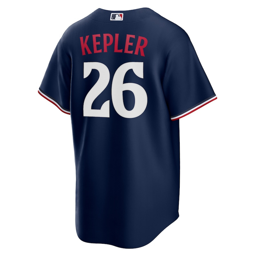 Max Kepler 26 Minnesota Twins Team Logo Alternate Navy MLB Jersey Men's