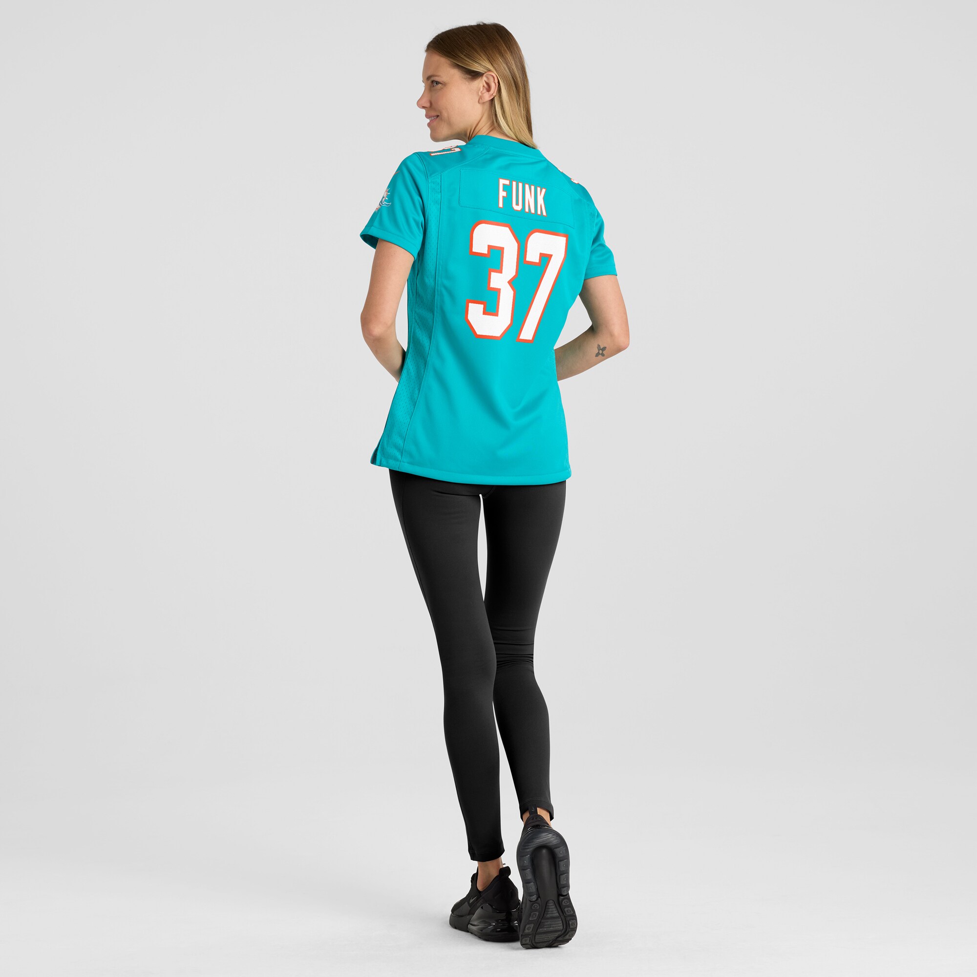 Miami Dolphins Jake Funk Aqua Game NFL Jersey Women's