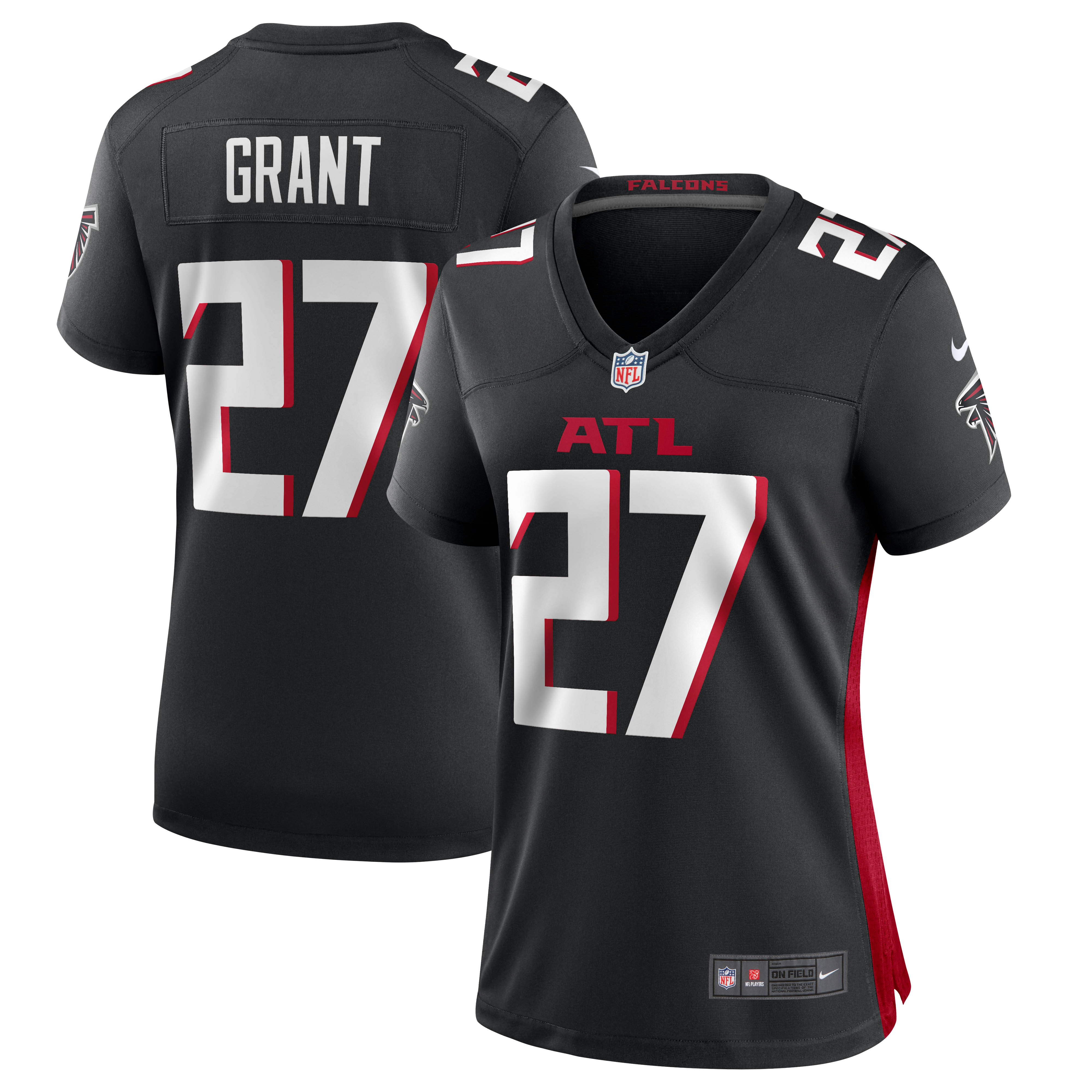 Atlanta Falcons Richie Grant Black Game NFL Jersey Women's