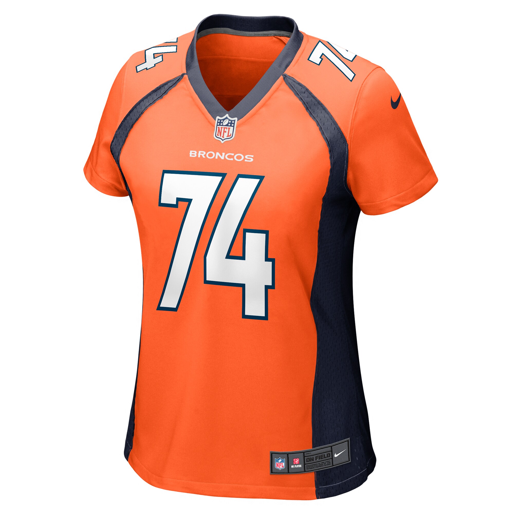 Denver Broncos Ben Powers Orange Game Player NFL Jersey Women's