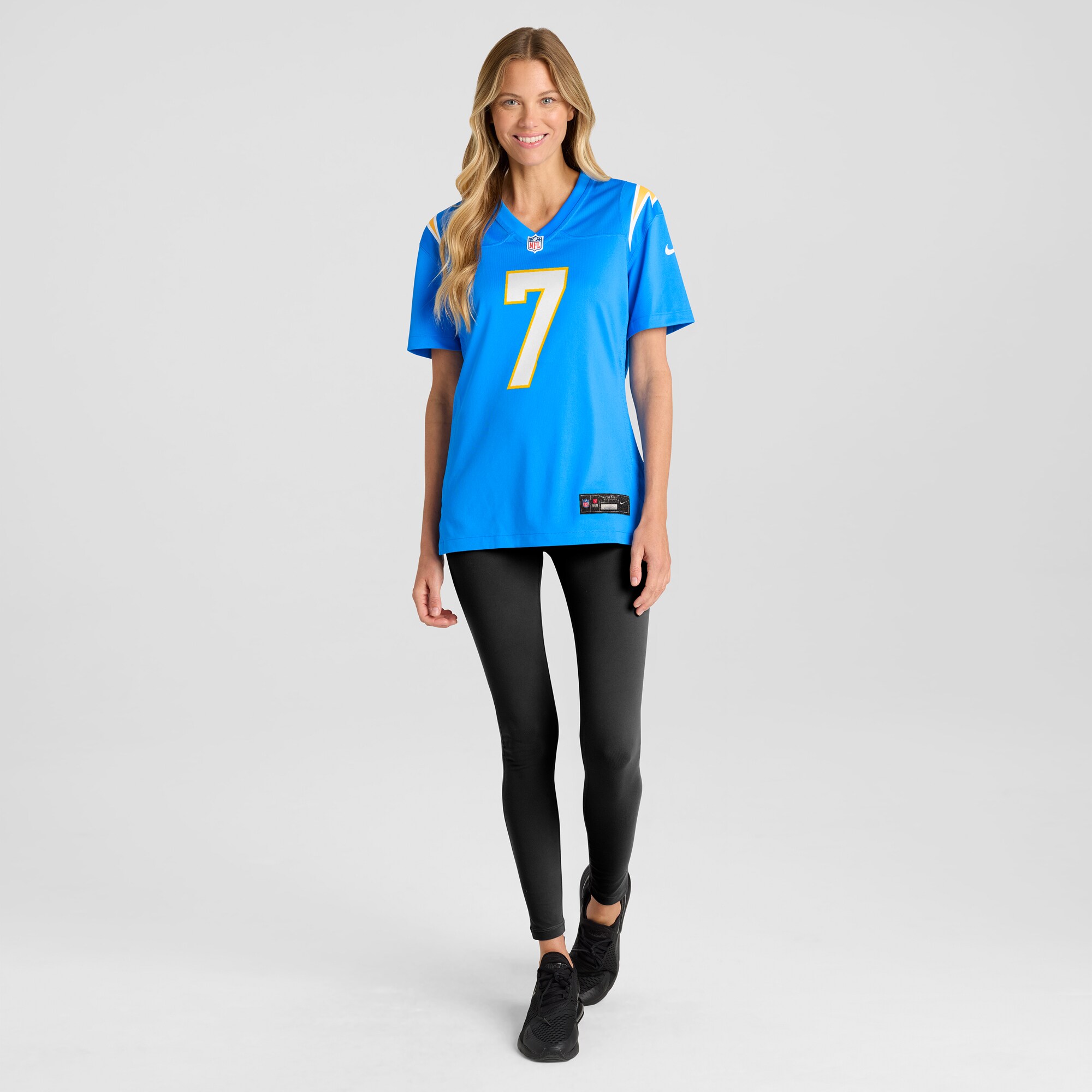 Los Angeles Chargers Kristian Fulton Powder Blue Game NFL Jersey Women's