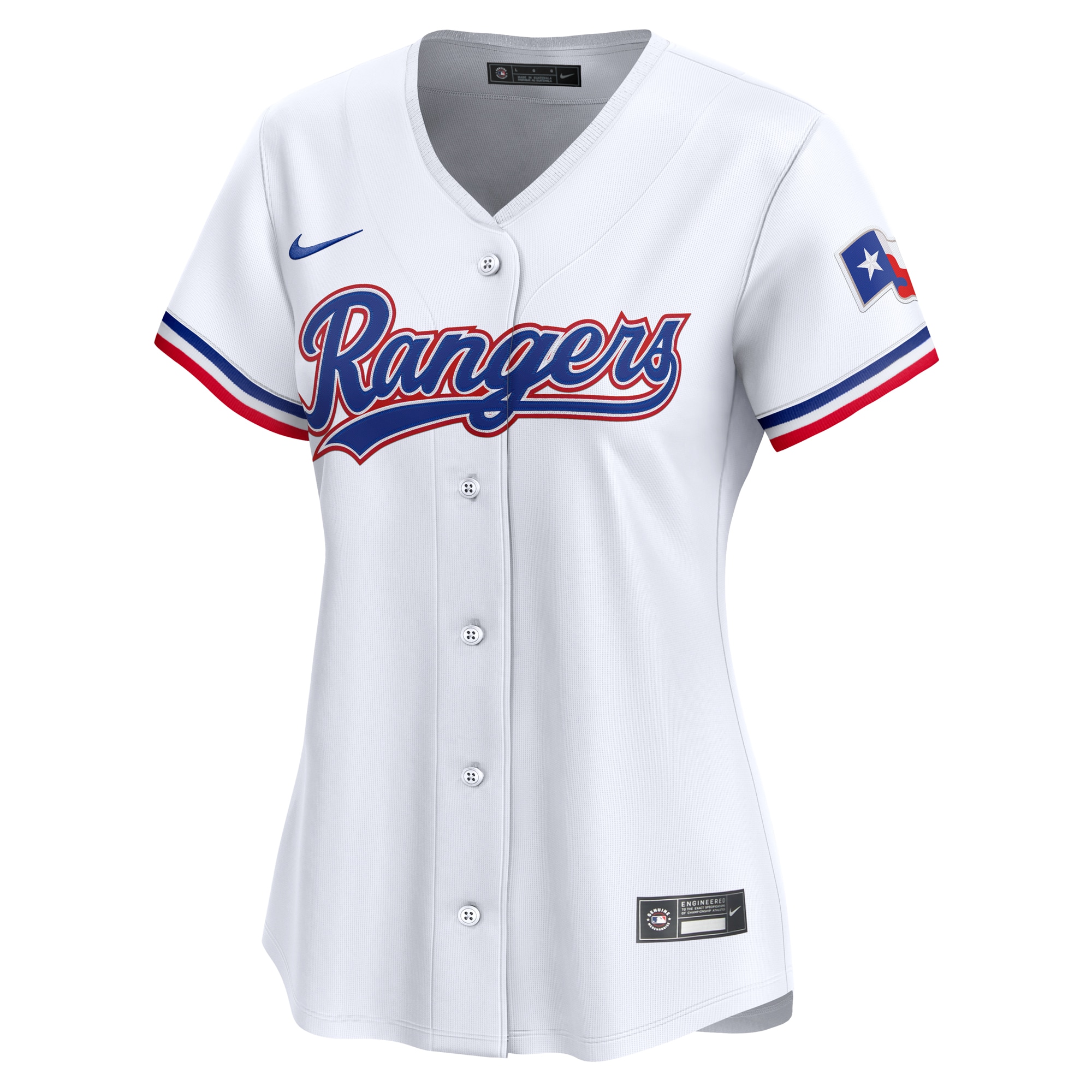 Texas Rangers White #1 Mom Home Limited MLB Jersey Women's