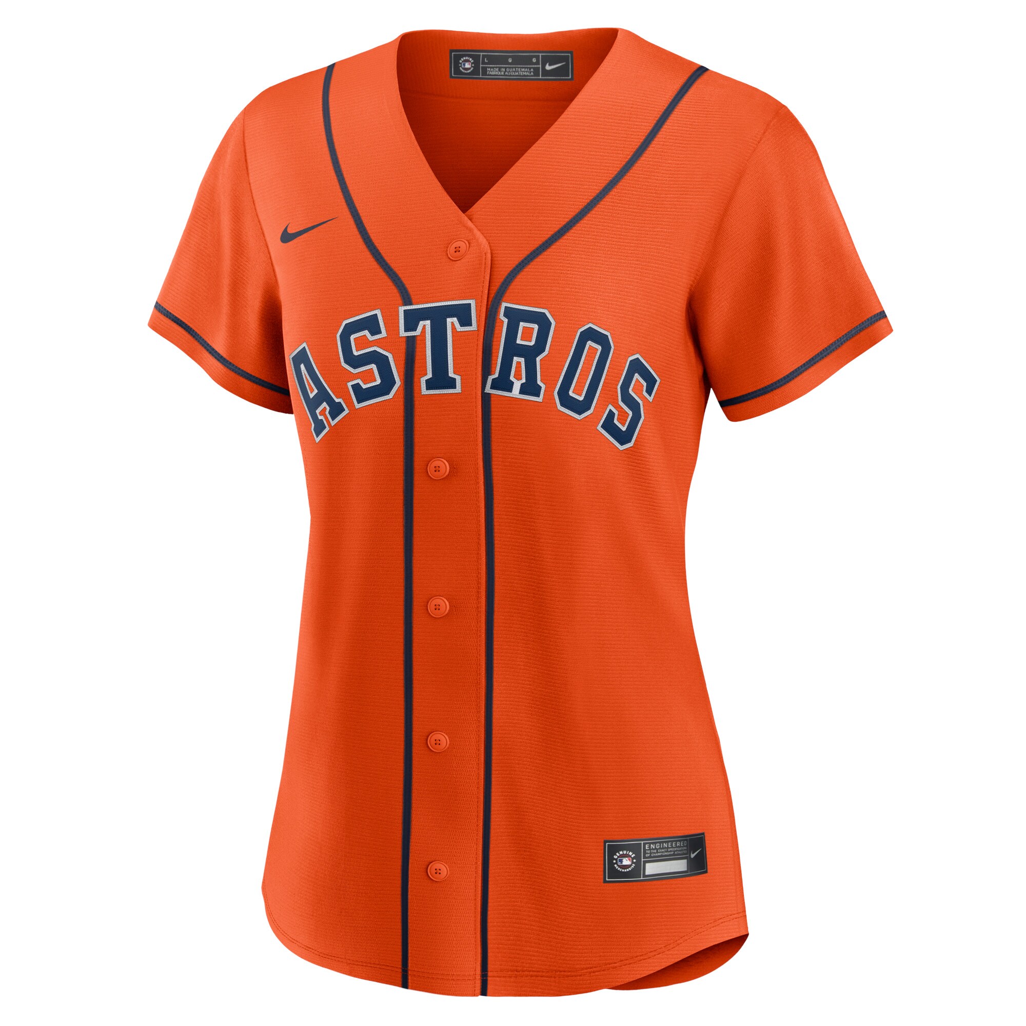 Houston Astros Jose Altuve Orange Alternate Player MLB Jersey Women's