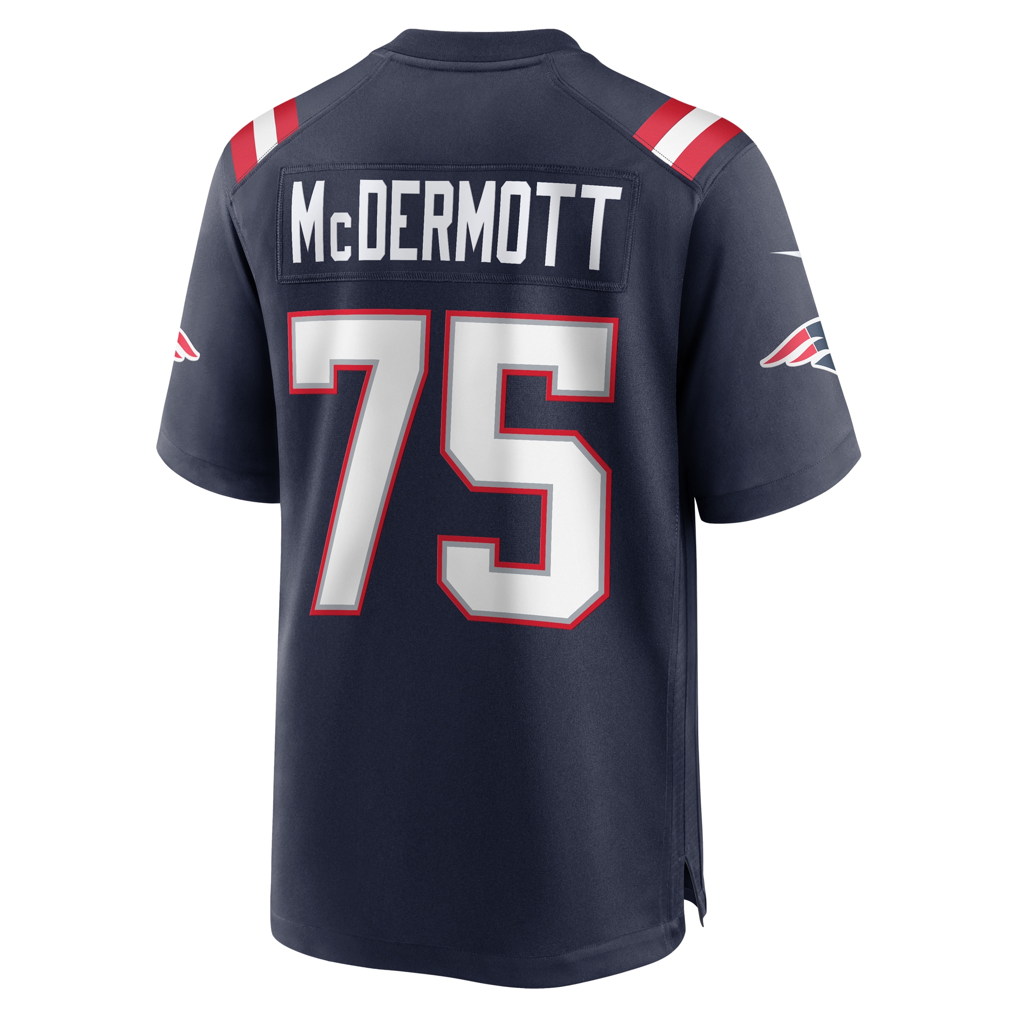 New England Patriots Conor McDermott Navy Home Game Player NFL Jersey Men's