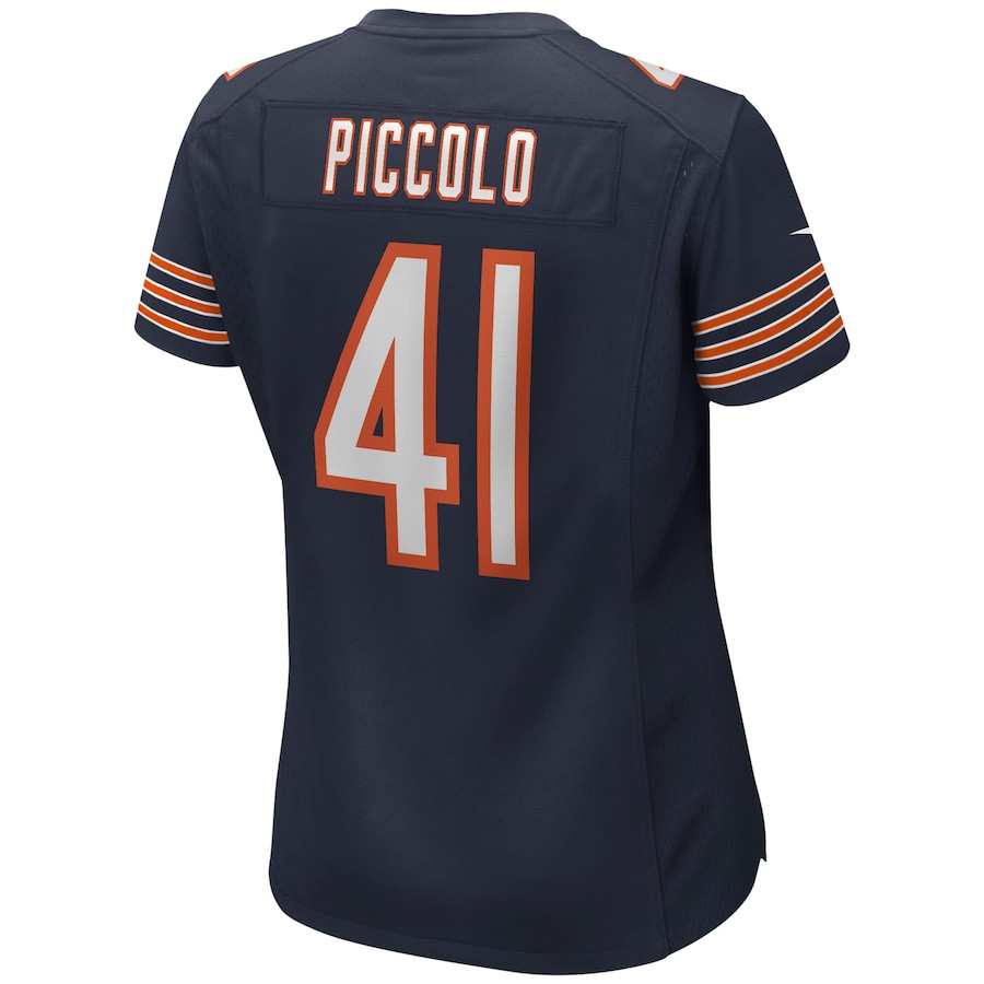 Brian Piccolo 41 Chicago Bears Game Retired Navy NFL Jersey Women's