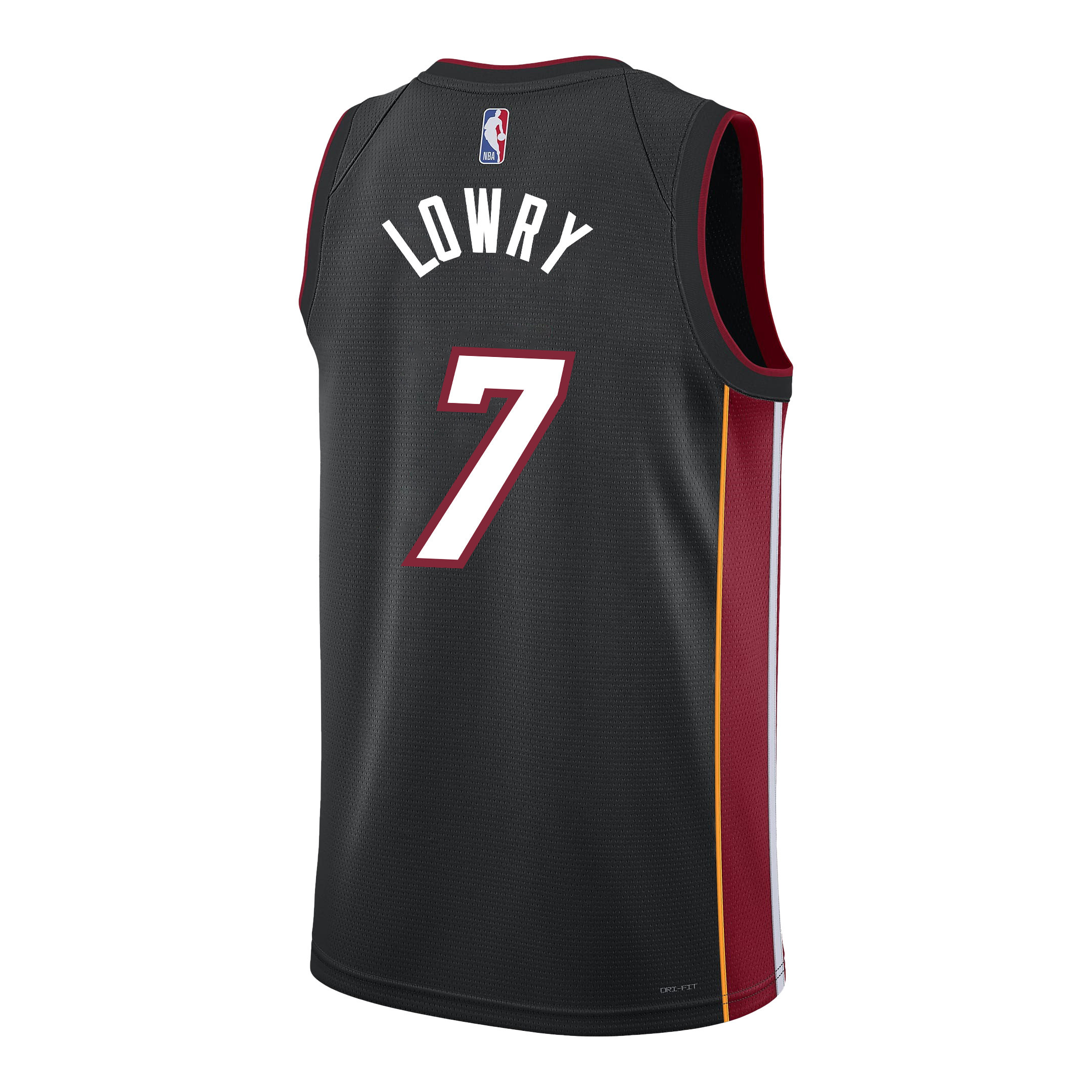 Kyle Lowry 7 Miami Heat Shooting Flair 2023 Champions Swingman Black NBA Jersey Men's