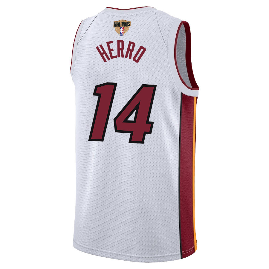 Tyler Herro 14 Miami Heat Final Champions 2023 Swingman White NBA Jersey Men's