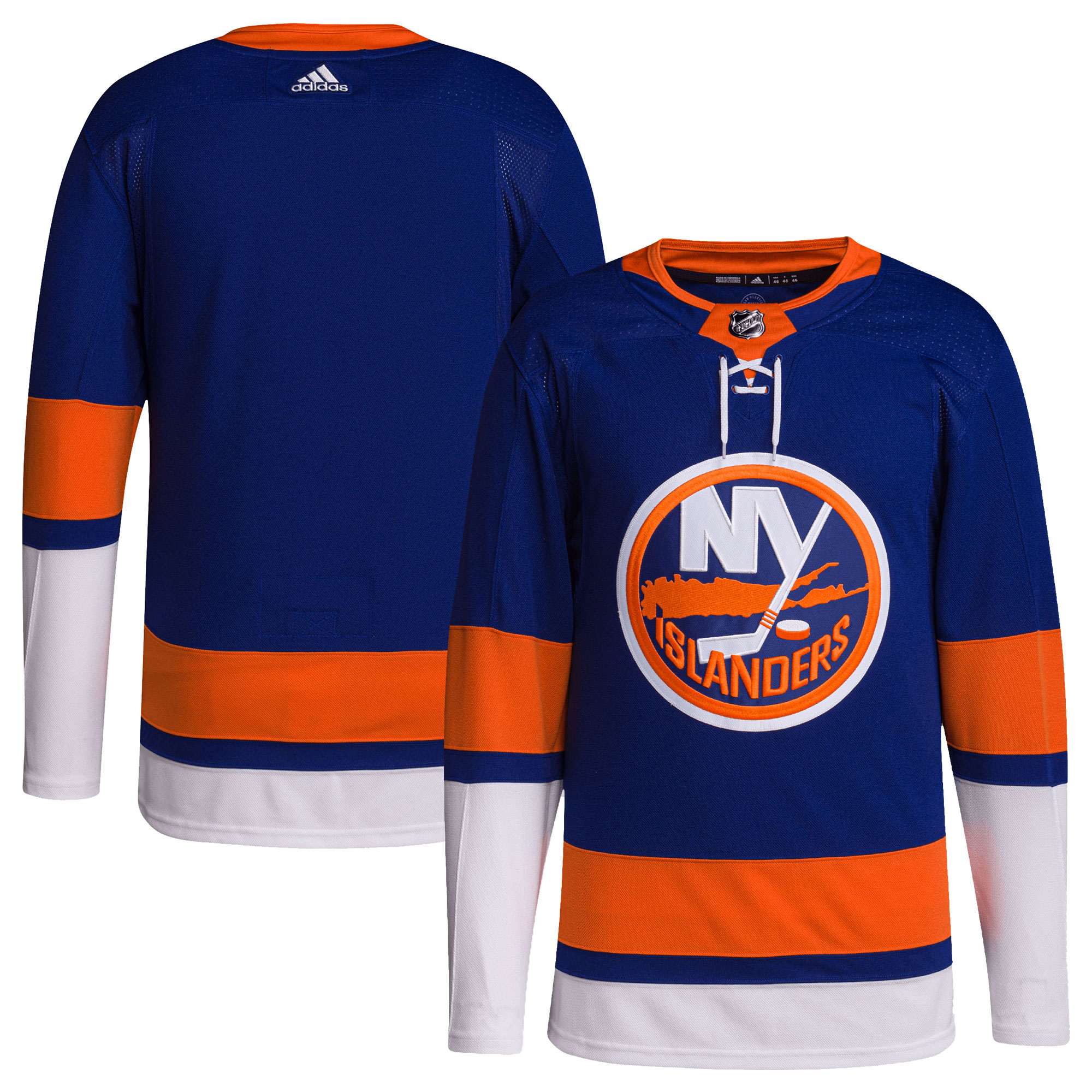 New York Islanders Royal Home Primegreen Blank NHL Jersey Men's