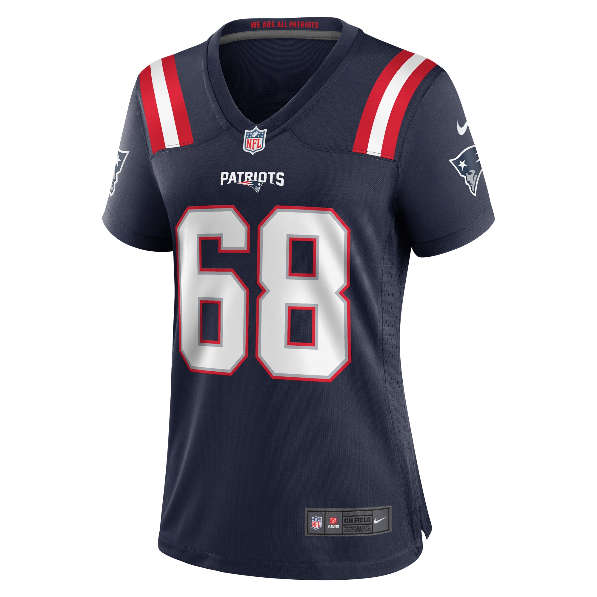 New England Patriots Atonio Mafi Navy Team Game NFL Jersey Women's