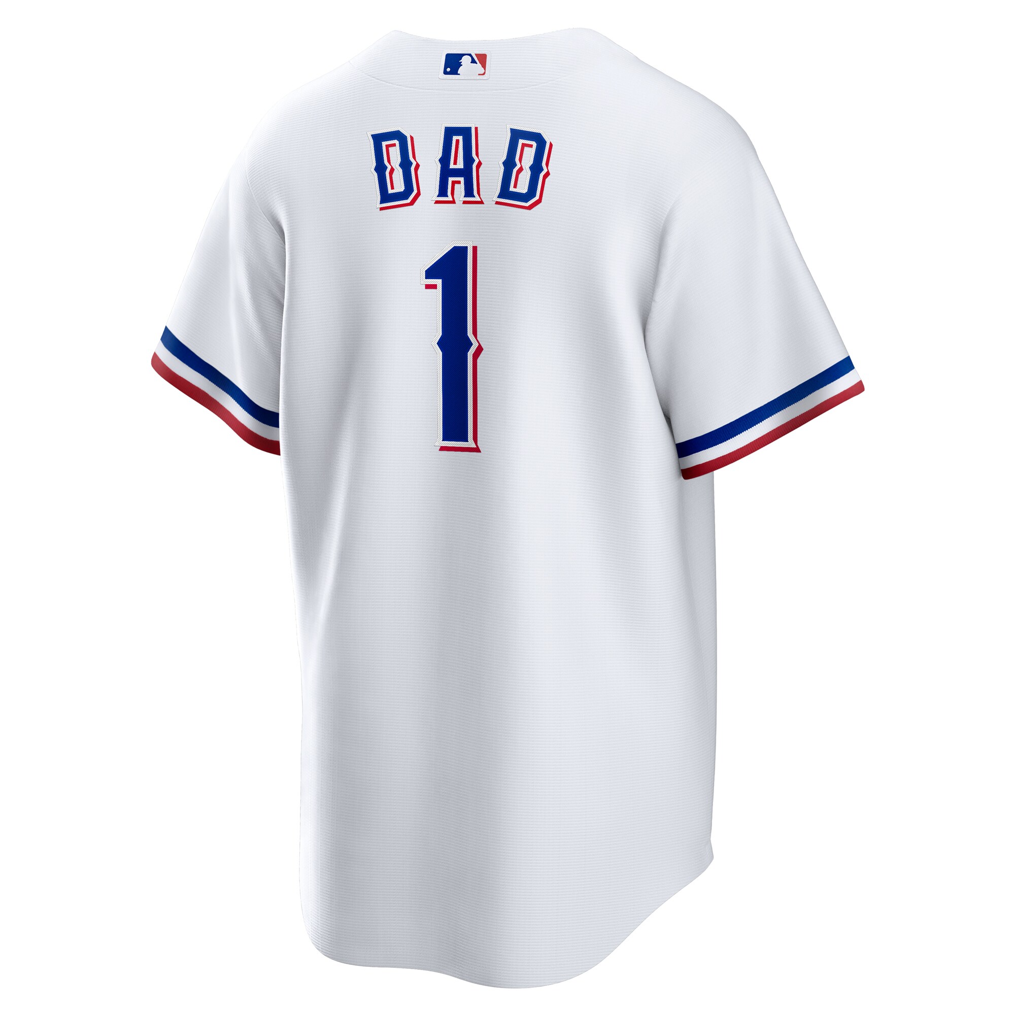 Texas Rangers White #1 Dad Home MLB Jersey Men's