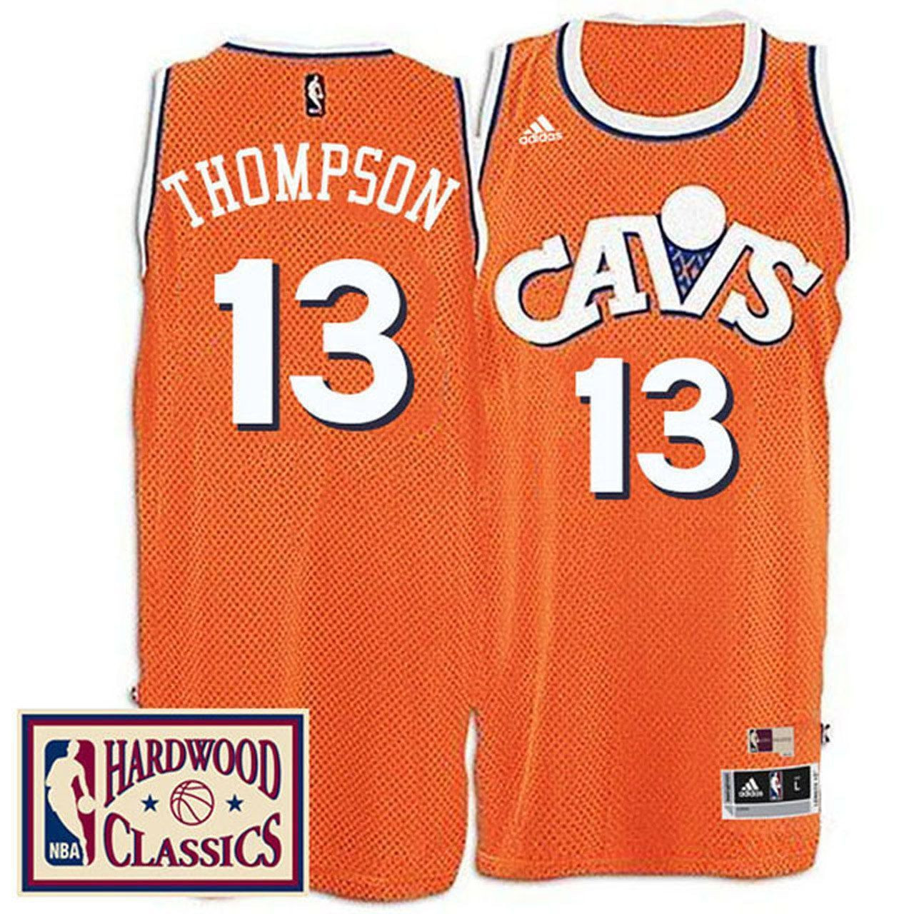 2016-17 Season Cleveland Cavaliers 13 Hardwood Classics Throwback Orange Tristan Thompson NBA Jersey Men's