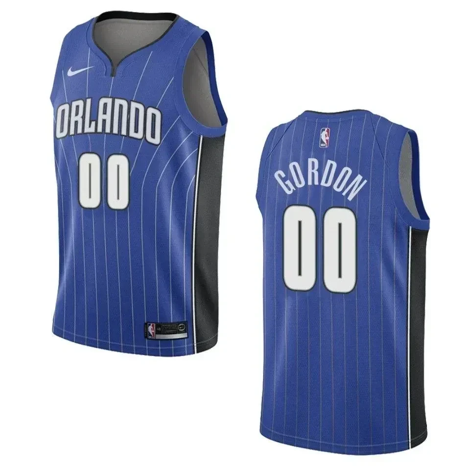 Orlando Magicc 00 Aaron Gordon Icon Swingman Blue NBA Jersey Men's