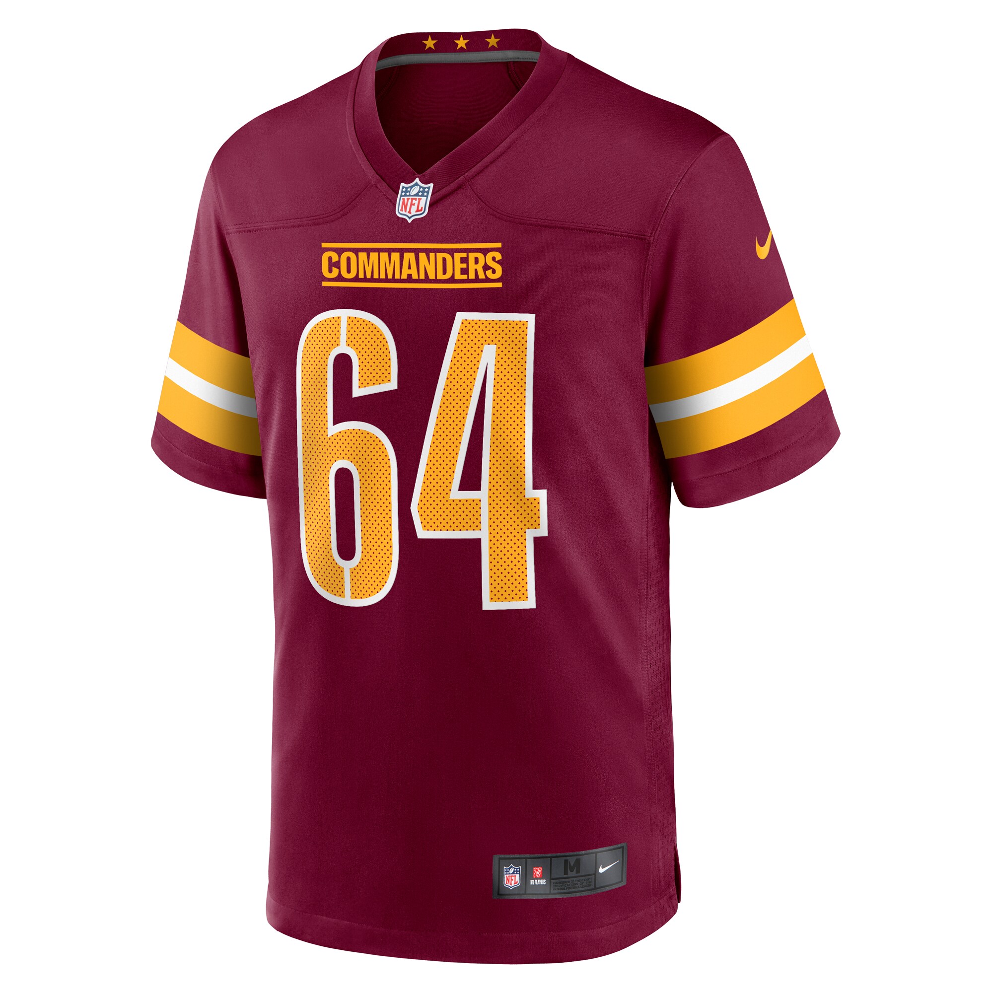 Washington Commanders David Bada Burgundy Game NFL Jersey Men's