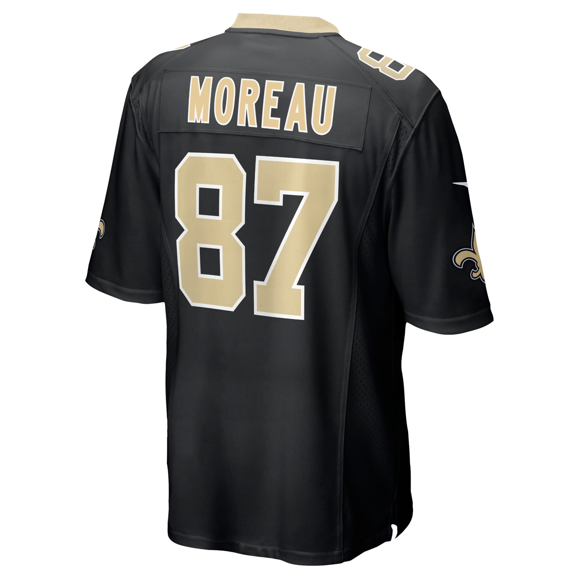 New Orleans Saints Foster Moreau Black Game NFL Jersey Men's