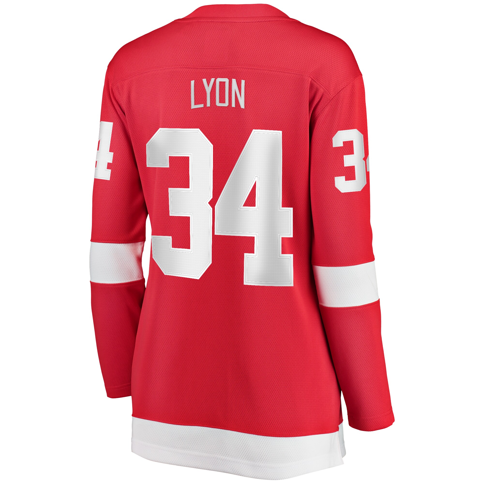 Detroit Red Wings Alex Lyon Red Home Breakaway Player NHL Jersey Women's