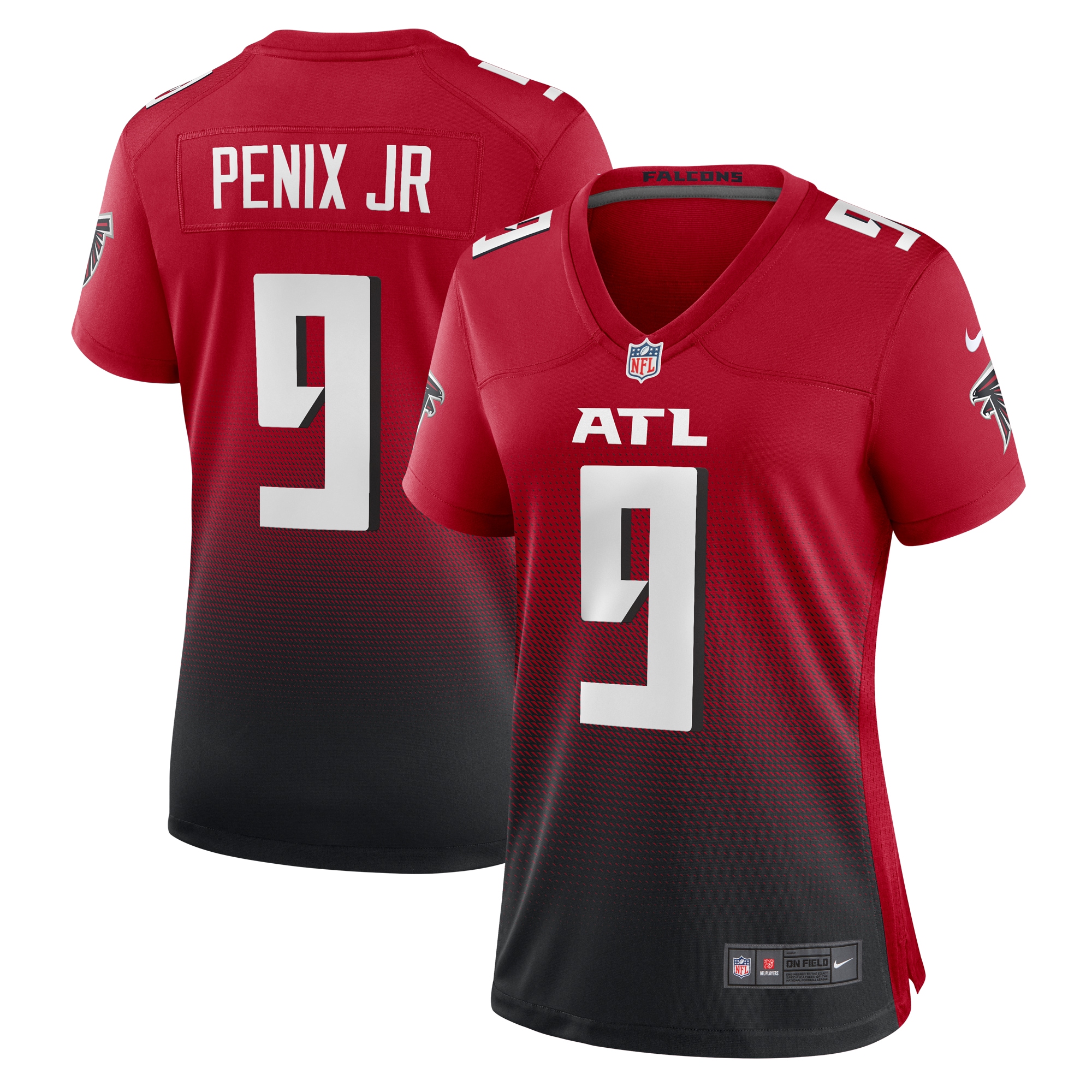 Atlanta Falcons Michael Penix Jr. Red Alternate Game NFL Jersey Women's