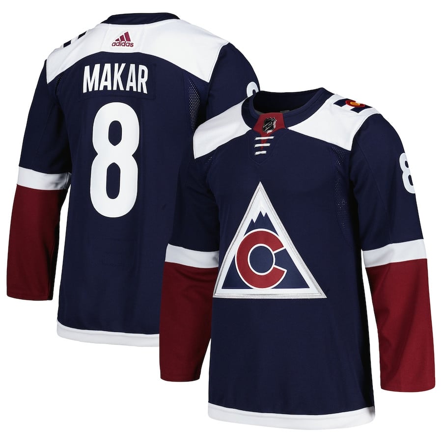 Cale Makar 8 Colorado Avalanche Alternate Primegreen Navy NHL Jersey Men's